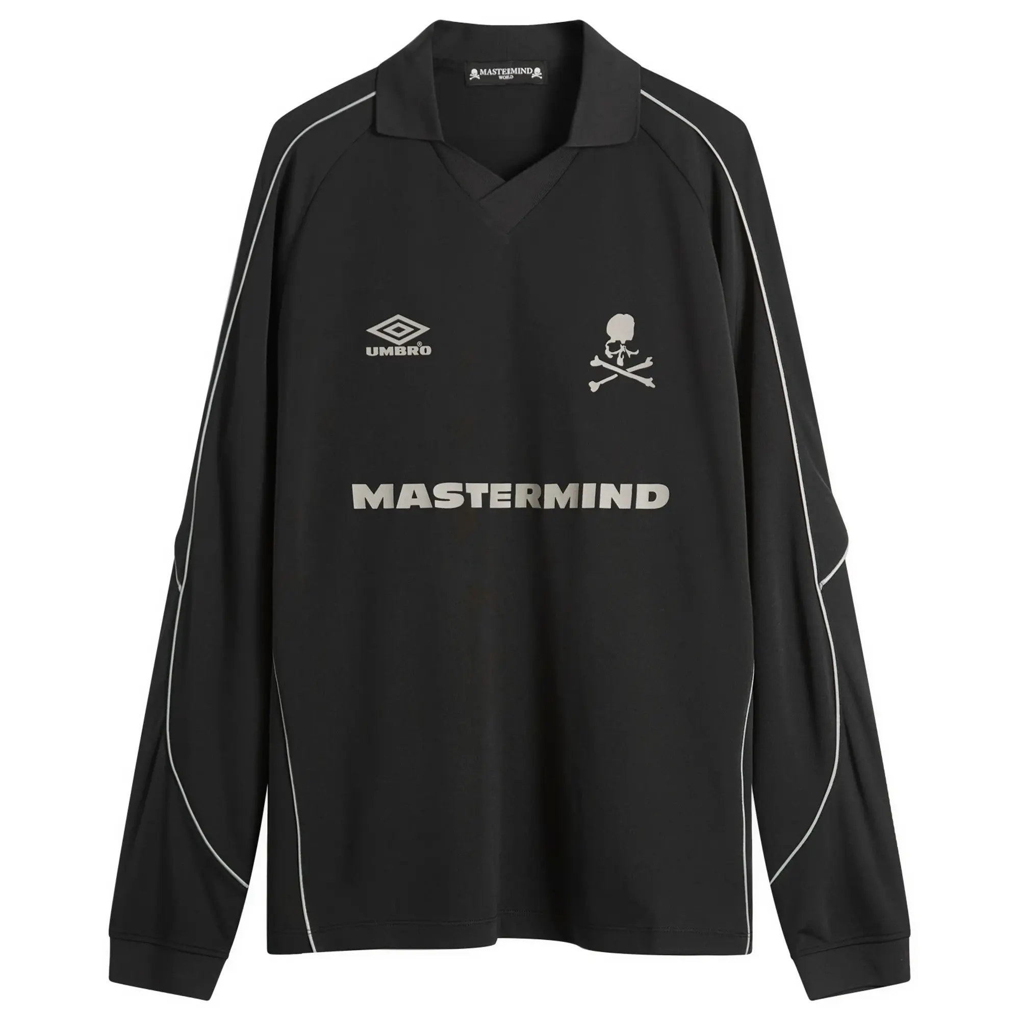 MASTERMIND WORLD Men's x Umbro Long Sleeve Game Shirt Black