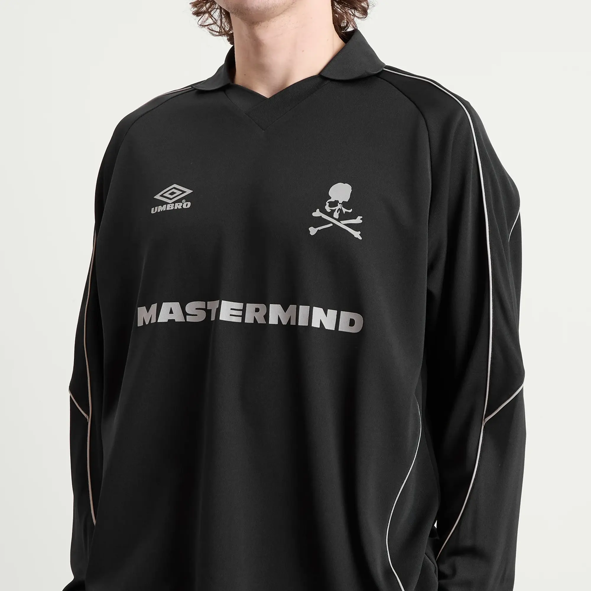 MASTERMIND WORLD Men's x Umbro Long Sleeve Game Shirt Black