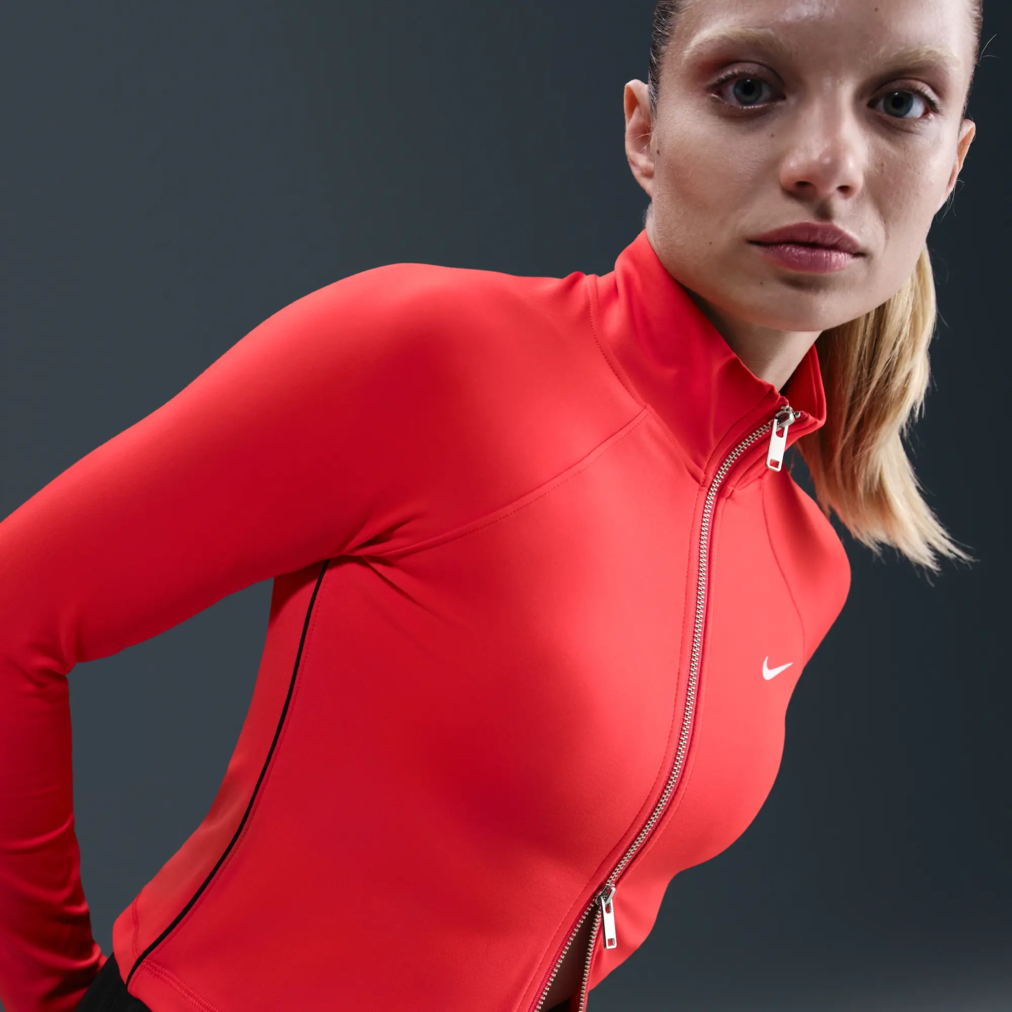 Nike Sportswear Women's Jacket - Red - Polyester/Elastane