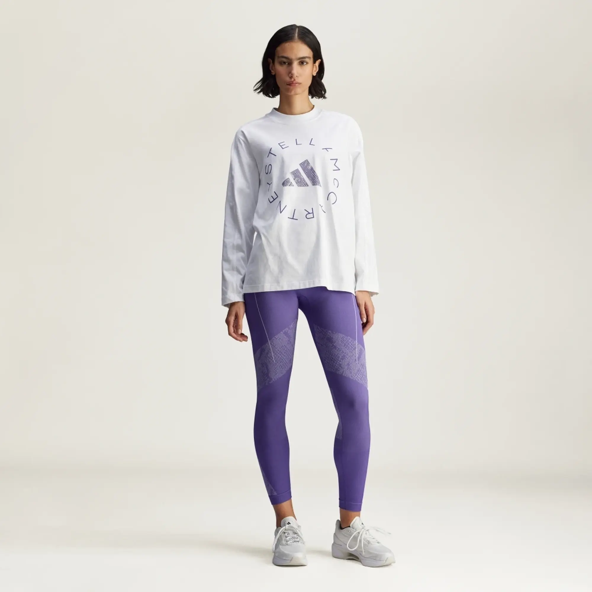 adidas adidas By Stella McCartney Oversized Graphic Long Sleeve Long-Sleeve Top