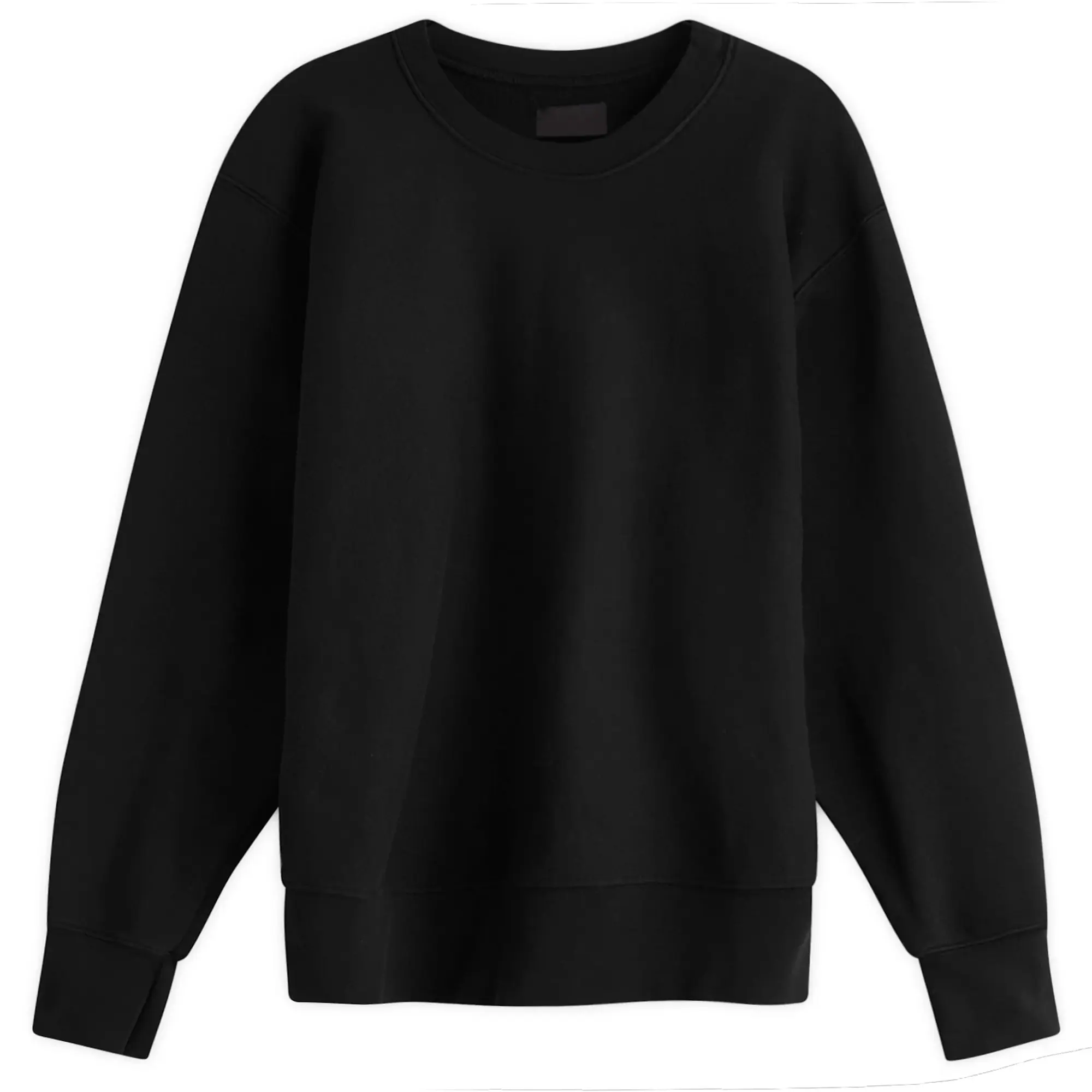 Les Tien Men's Heavyweight Crop Crew Jet Black