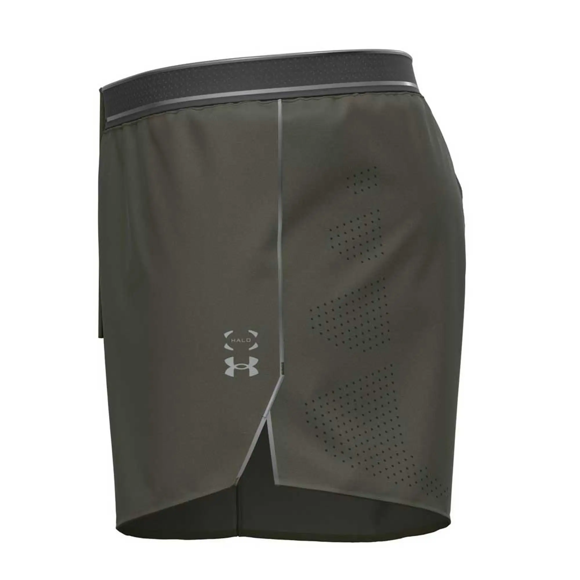 Under Armour  Halo Run Men's 4 Shorts Expedition Green / Black / Reflective L