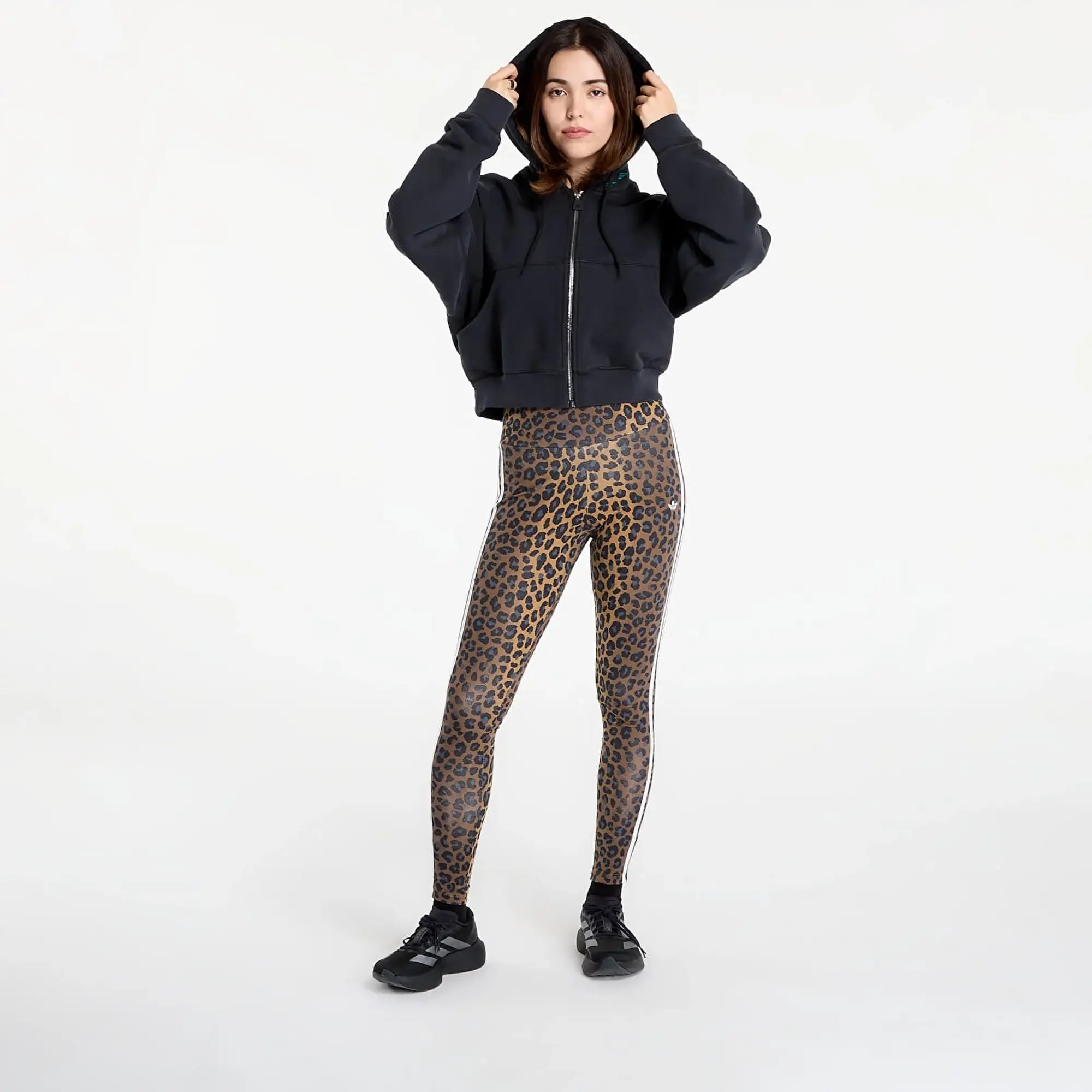 Sweatshirt Adidas Eqt Cropped Hoodie Black Xs