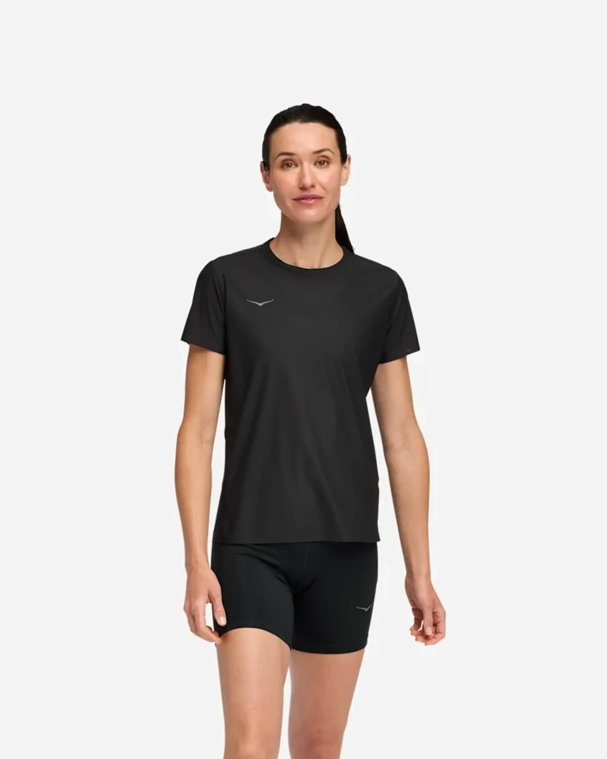 Hoka Women's Airolite Short Sleeve 2.0 In Black