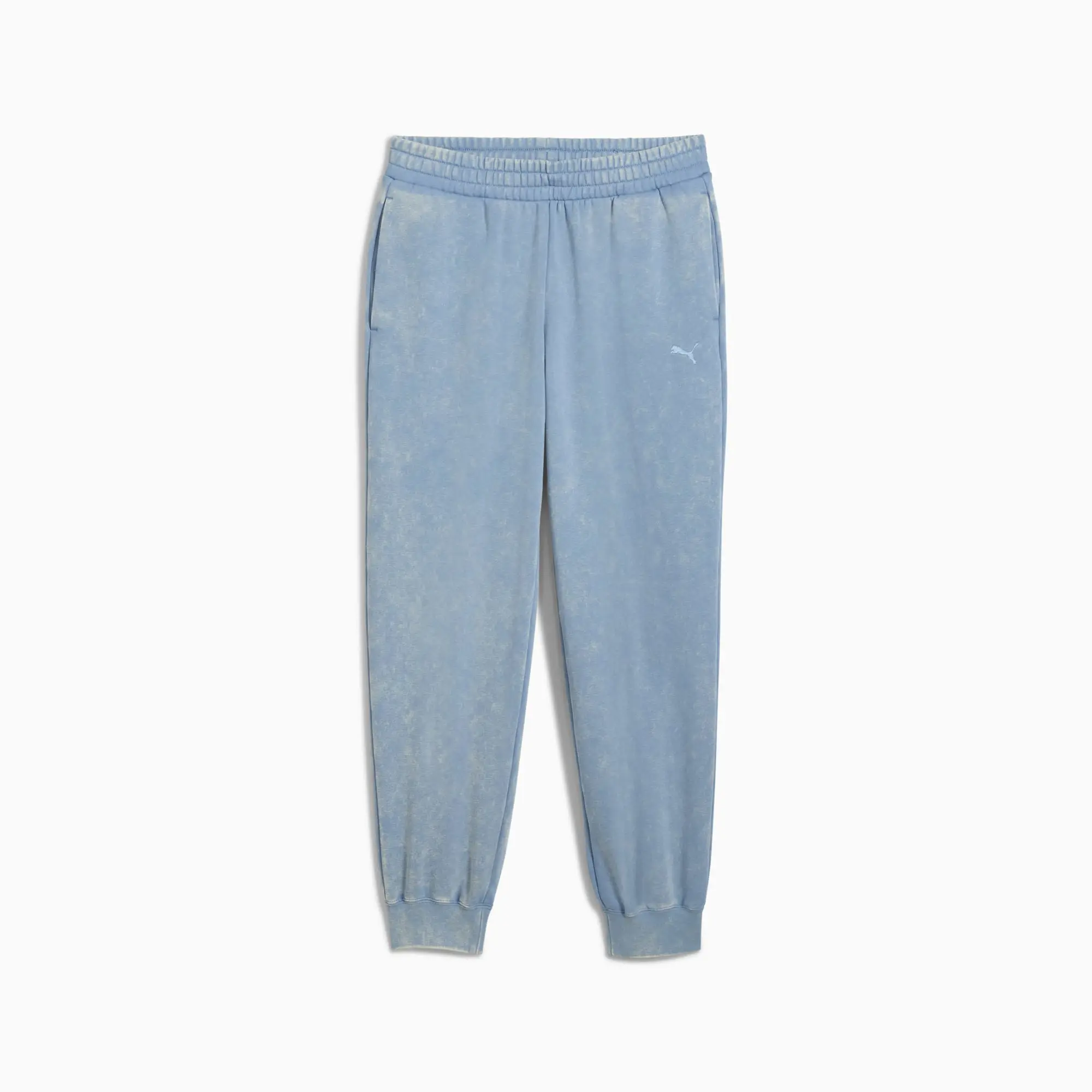 PUMA Essentials Elevated Comfort Wash Sweatpants Women, Cool Blue, size 3XL