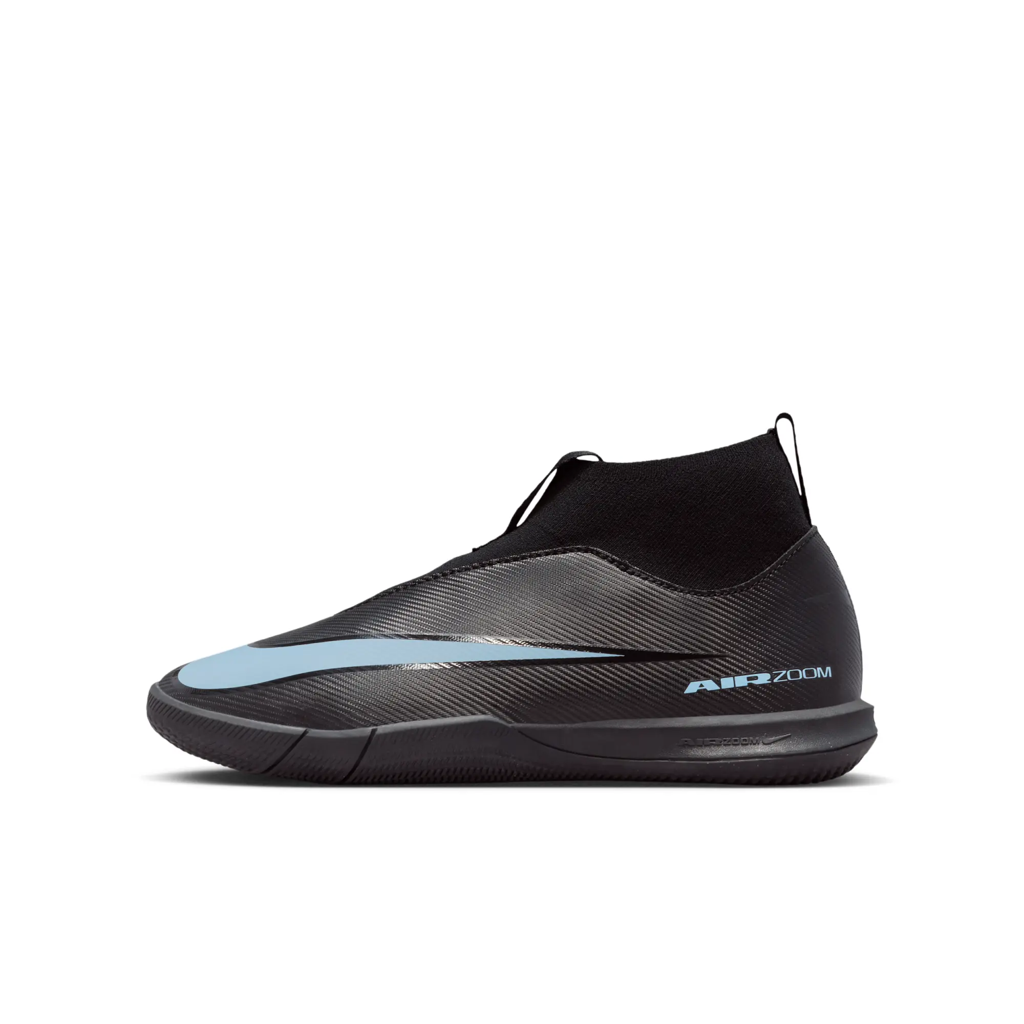 Nike Jr. Mercurial Superfly 10 Academy Younger/Older Kids' Indoor Court High-Top Football Shoes - Black