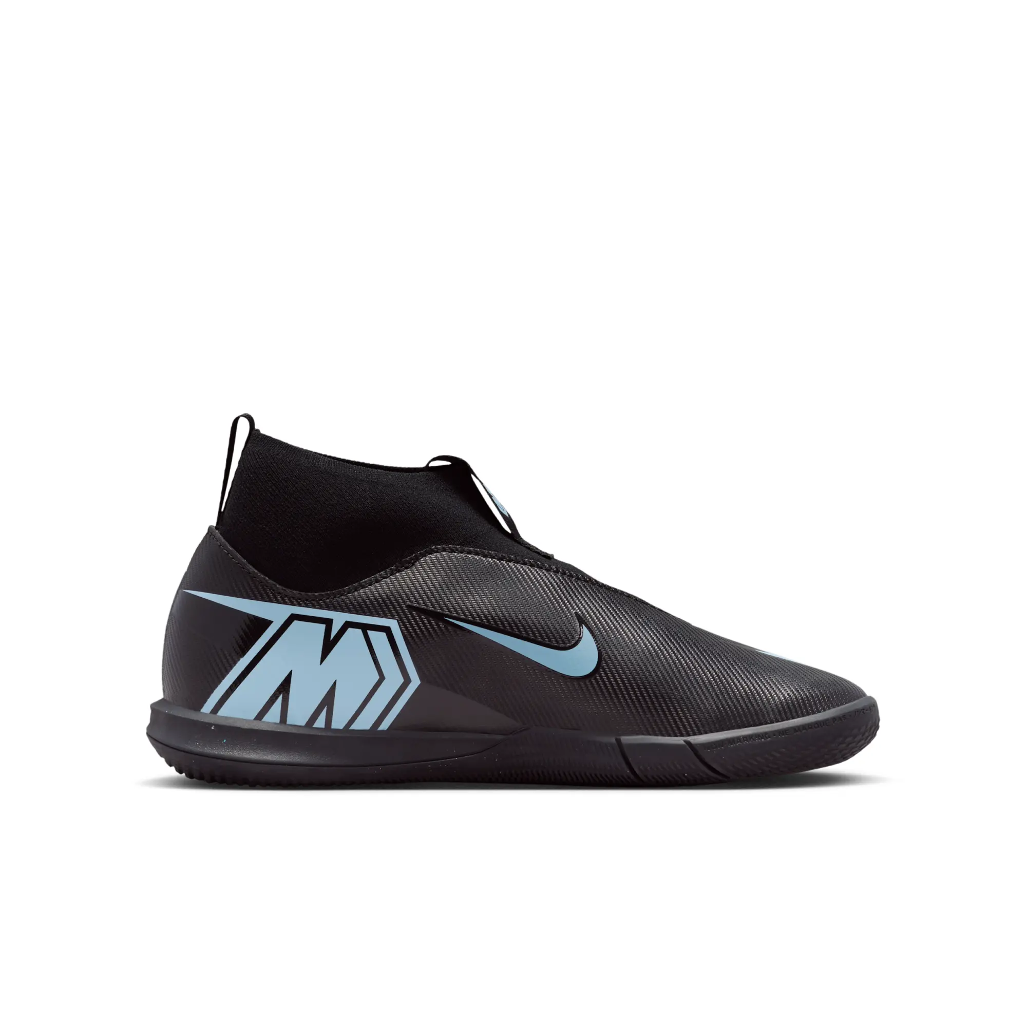 Nike Jr. Mercurial Superfly 10 Academy Younger/Older Kids' Indoor Court High-Top Football Shoes - Black