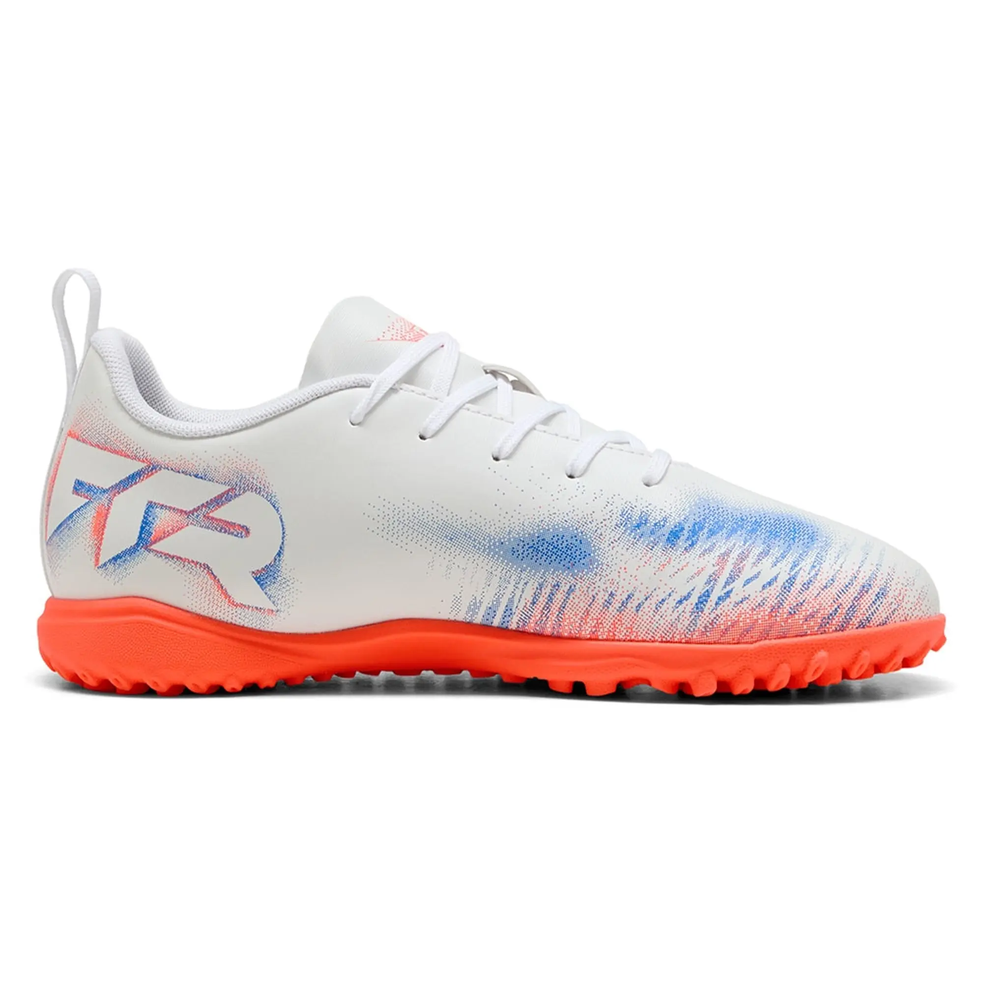 PUMA Future 8 Play TT Football Boots Youth, White/Black/Glowing Red