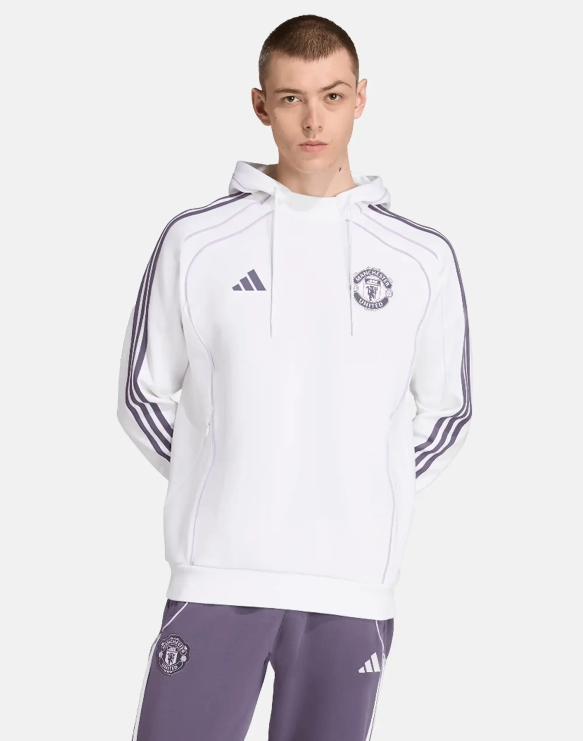 Manchester United x adidas Urban Purist Hoodie White