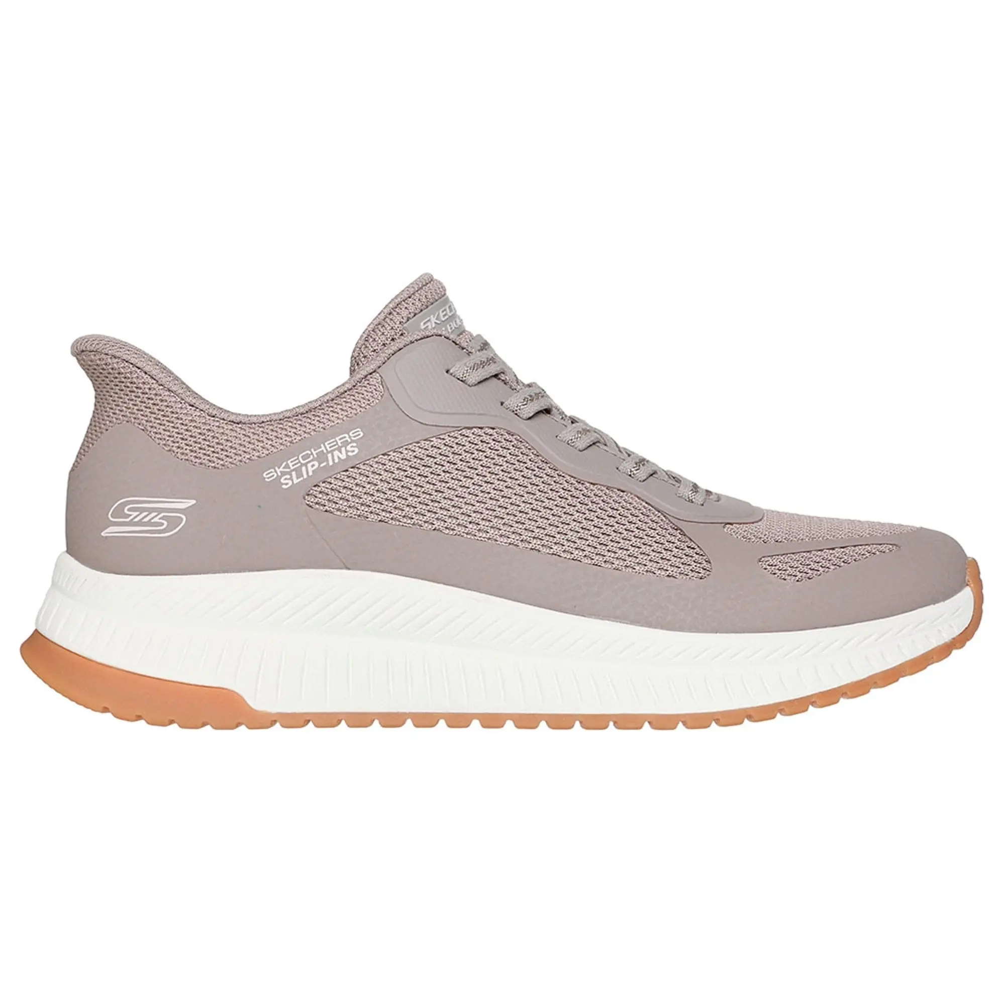 Skechers Women's Slip-ins: BOBS Squad 4 - Staple Look Sneaker in Taupe