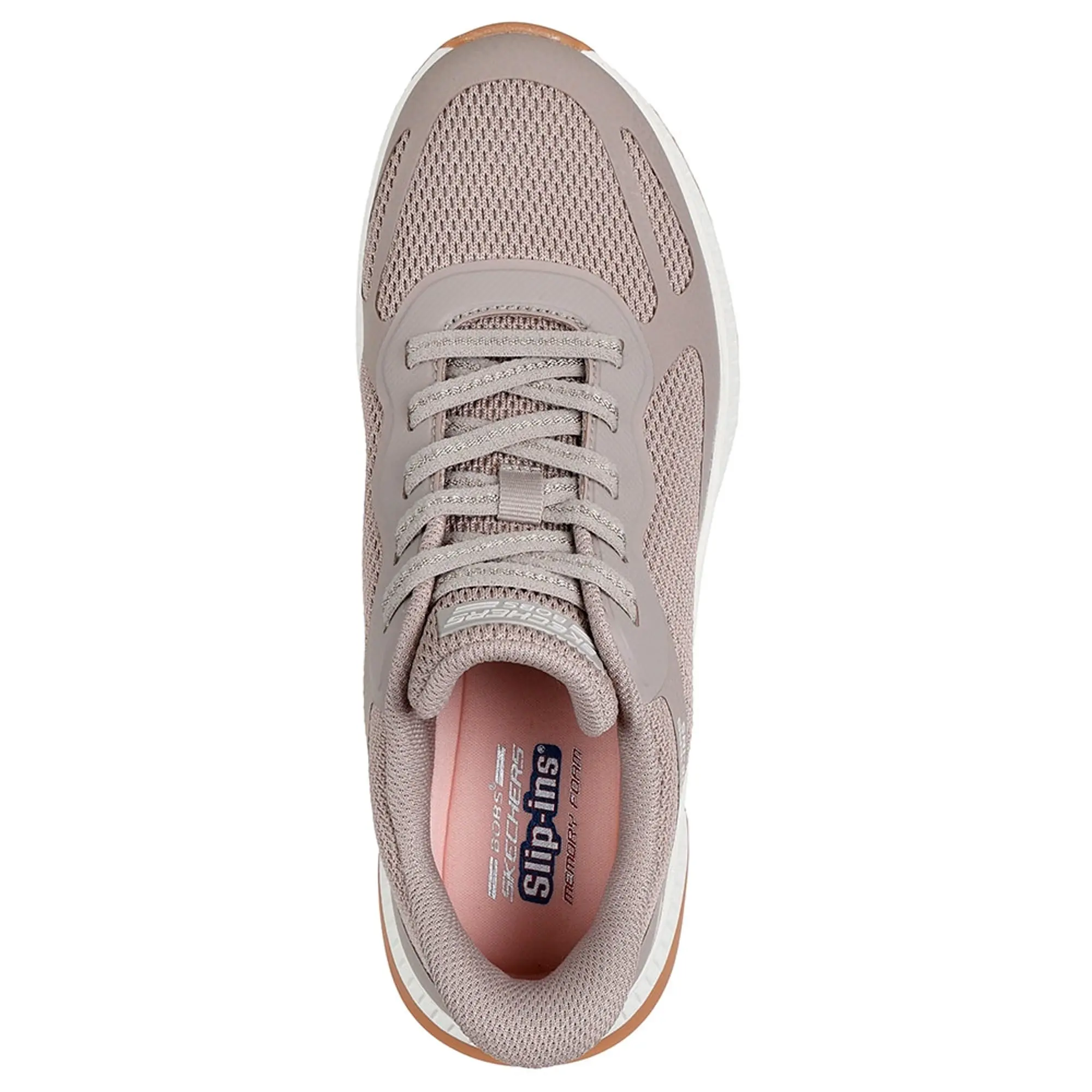 Skechers Women's Slip-ins: BOBS Squad 4 - Staple Look Sneaker in Taupe