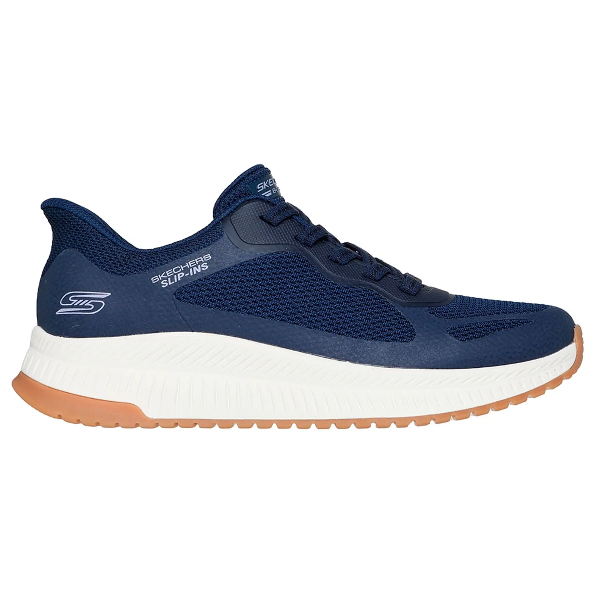 Skechers Women's Slip-ins: BOBS Squad 4 - Staple Look Sneaker in Navy Blue