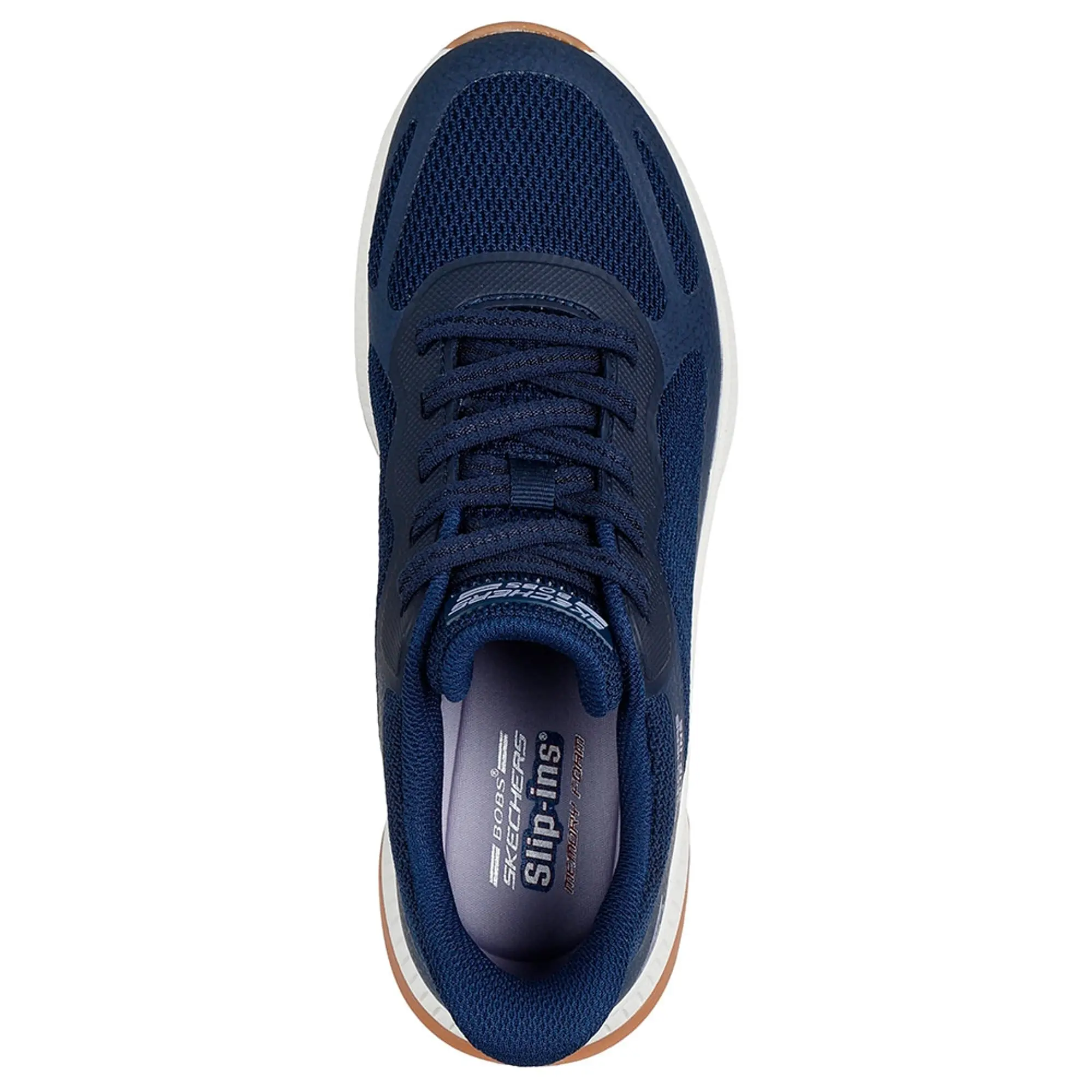 Skechers Women's Slip-ins: BOBS Squad 4 - Staple Look Sneaker in Navy Blue