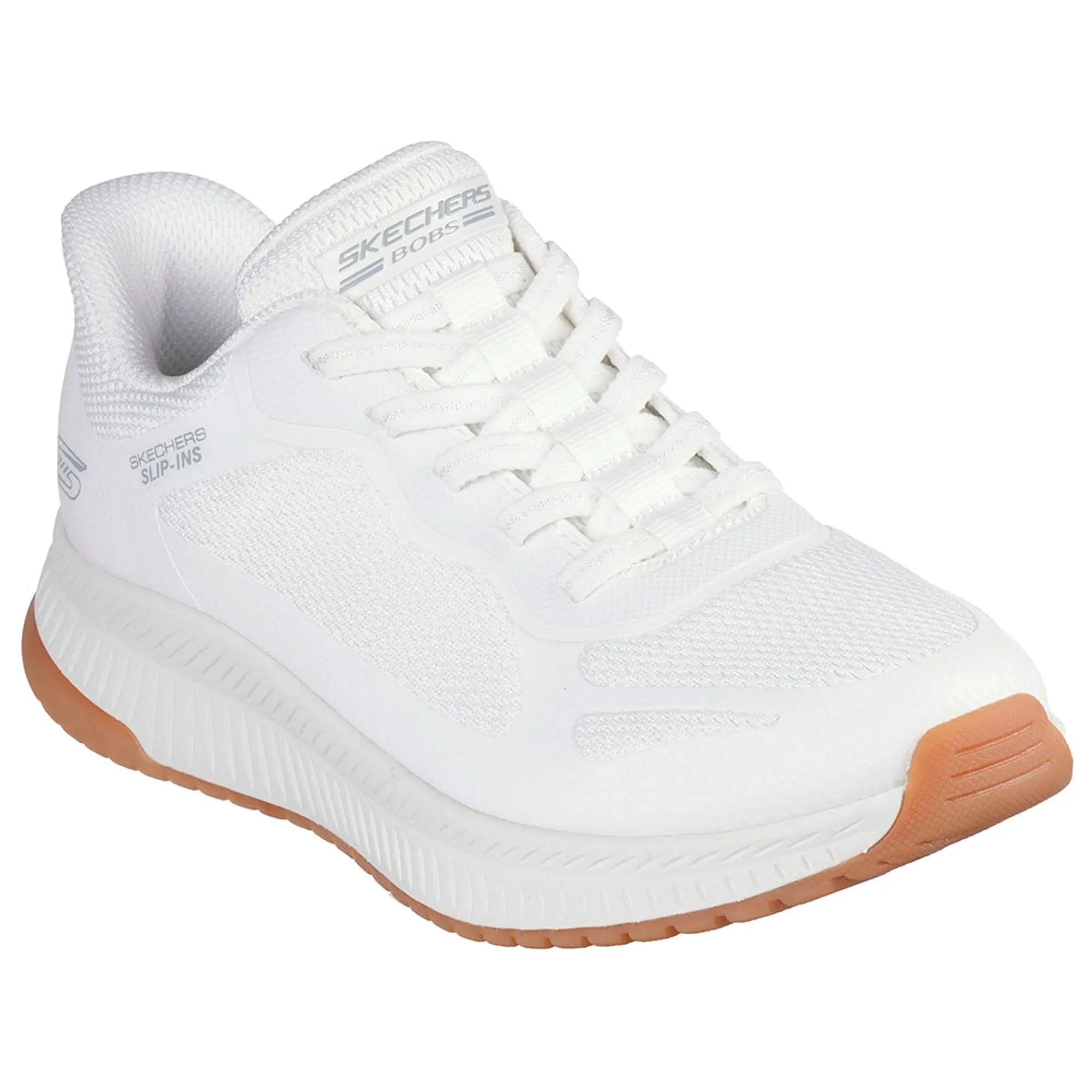 Skechers Women's Slip-ins: BOBS Squad 4 - Staple Look Sneaker in White