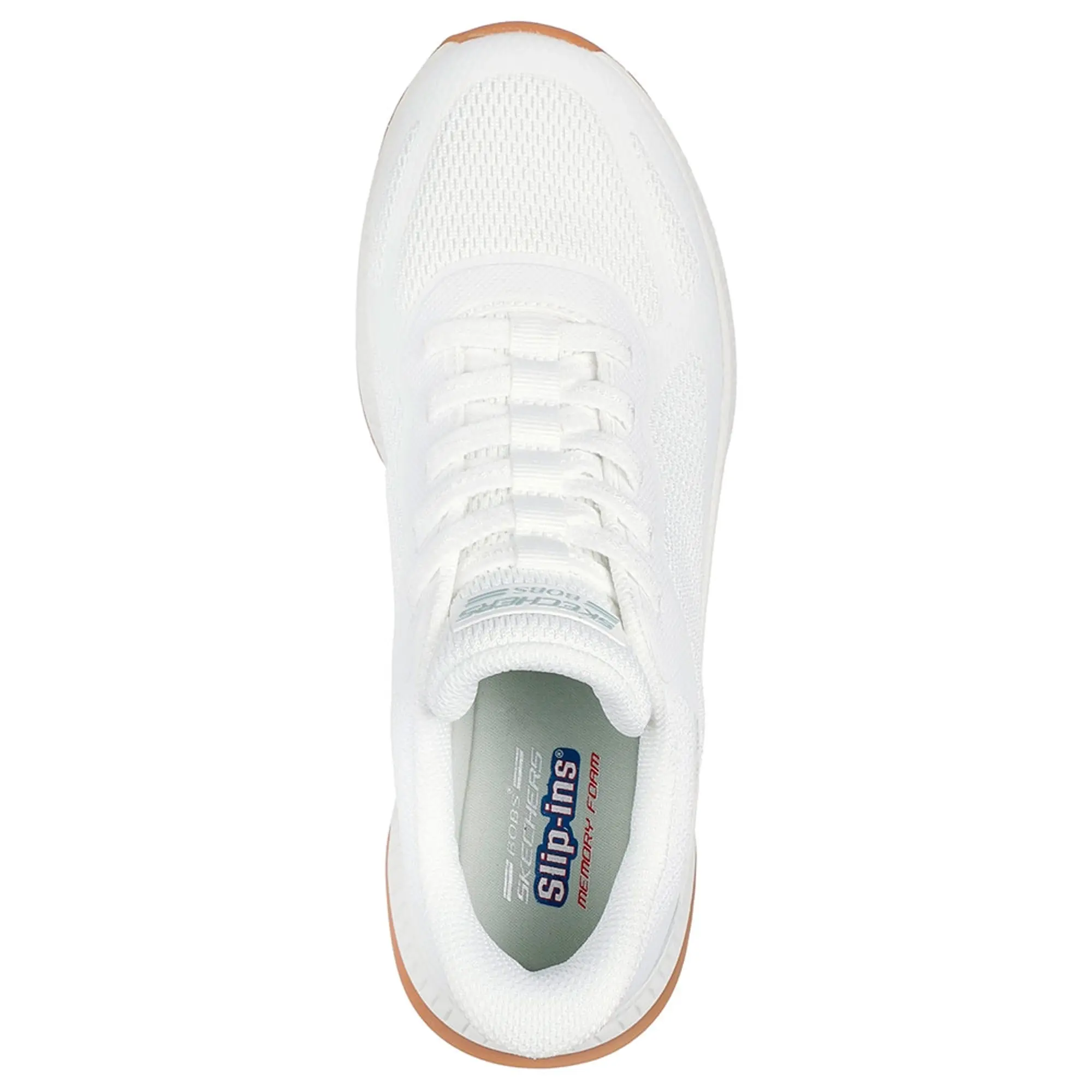 Skechers Women's Slip-ins: BOBS Squad 4 - Staple Look Sneaker in White
