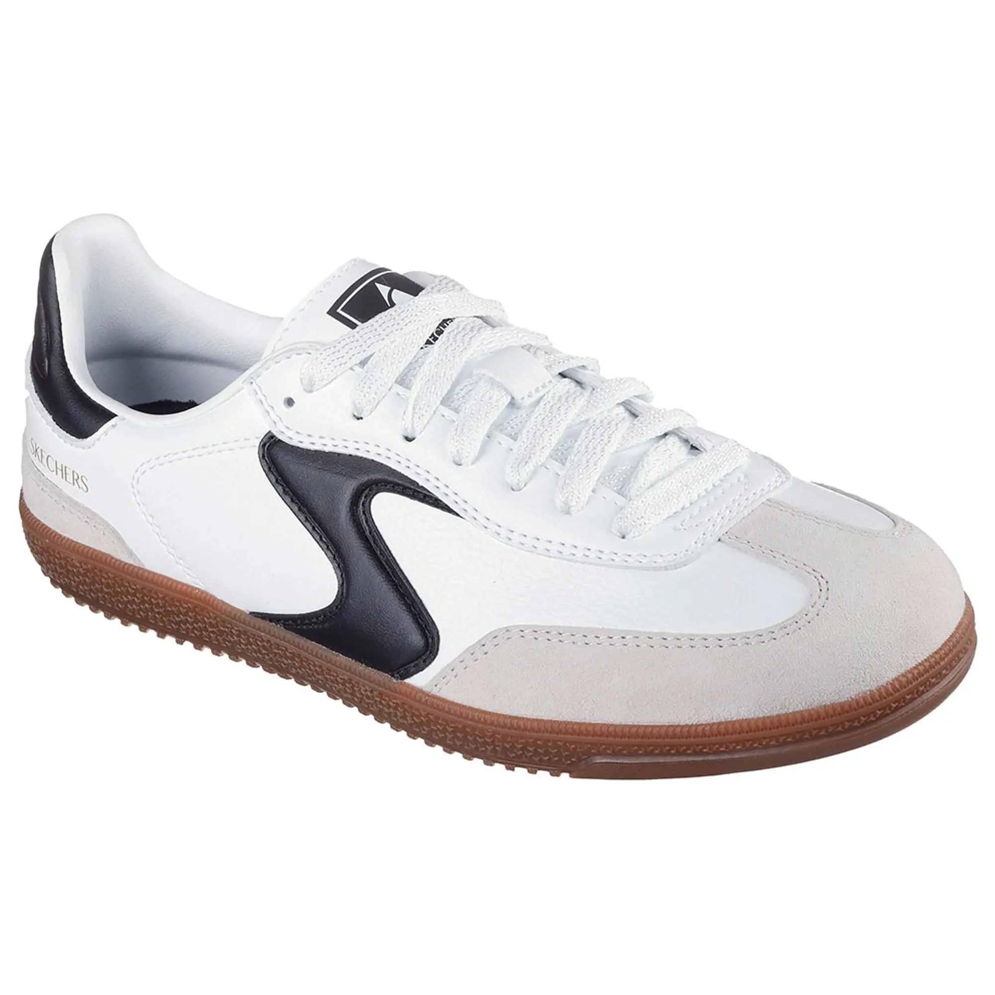 Skechers Women's Hotshot - Kickoff Sneaker in White/Black
