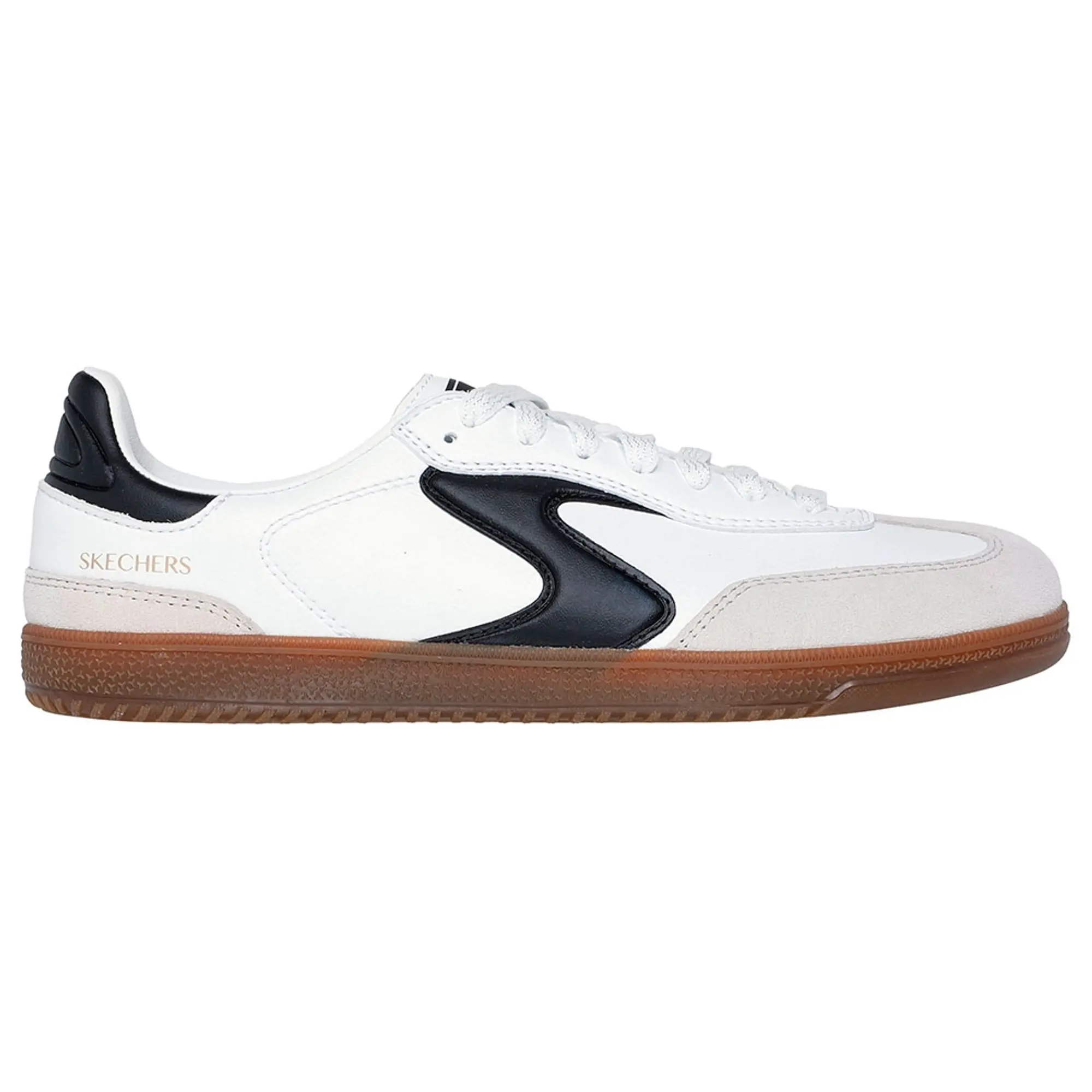 Skechers Women's Hotshot - Kickoff Sneaker in White/Black