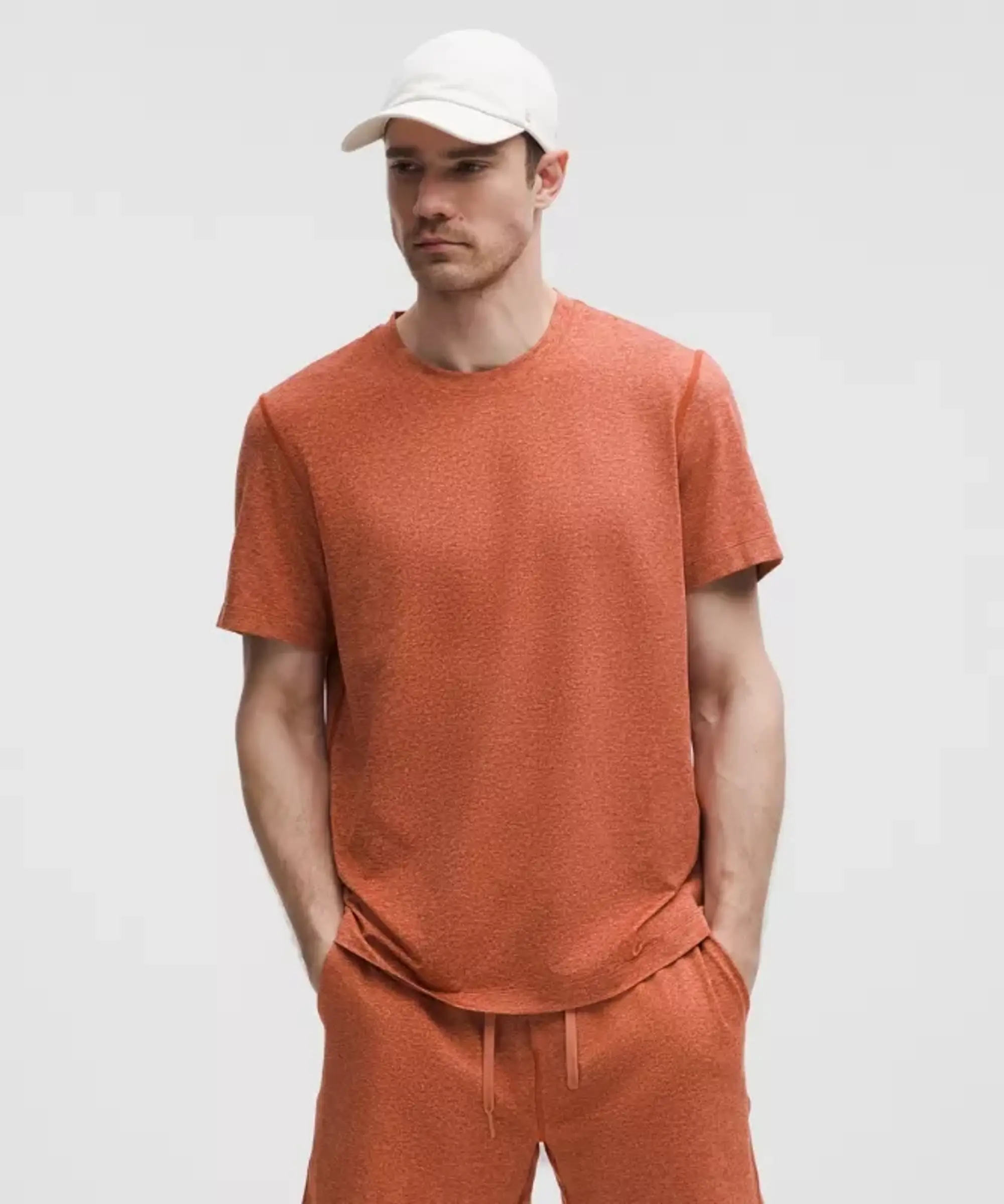 lululemon – Men's Soft Jersey Short-Sleeve Shirt – Color Orange – Size L