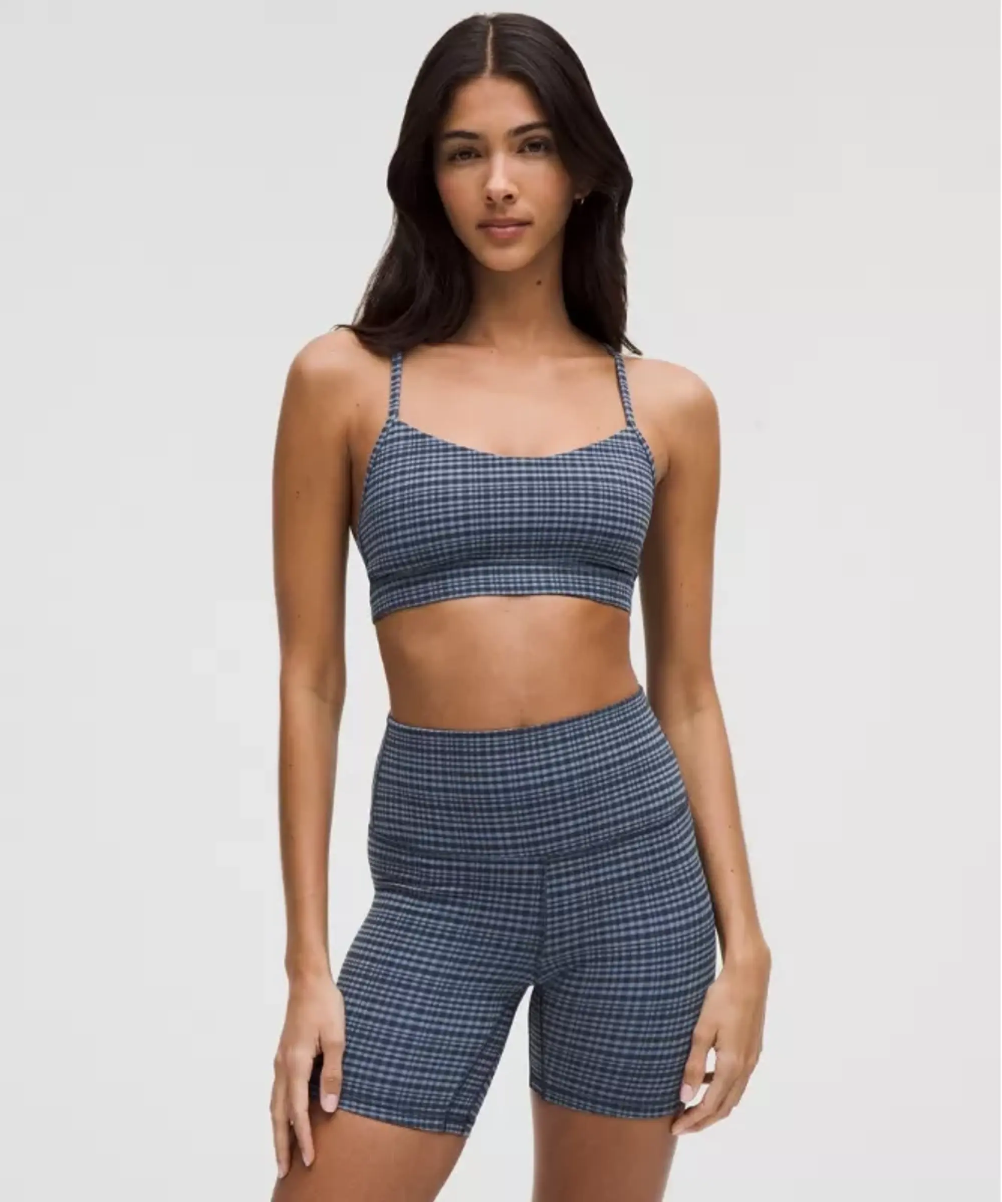 lululemon – Women's Flow Y Sports Bra Nulu Light Support, A-C Cups – Color Blue – Size 10