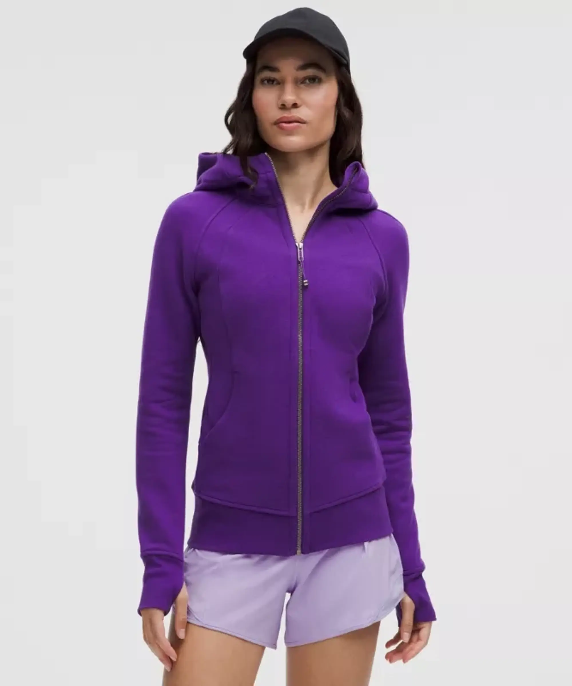 lululemon – Women's Scuba Full-Zip Hoodie – Color Purple – Size 0