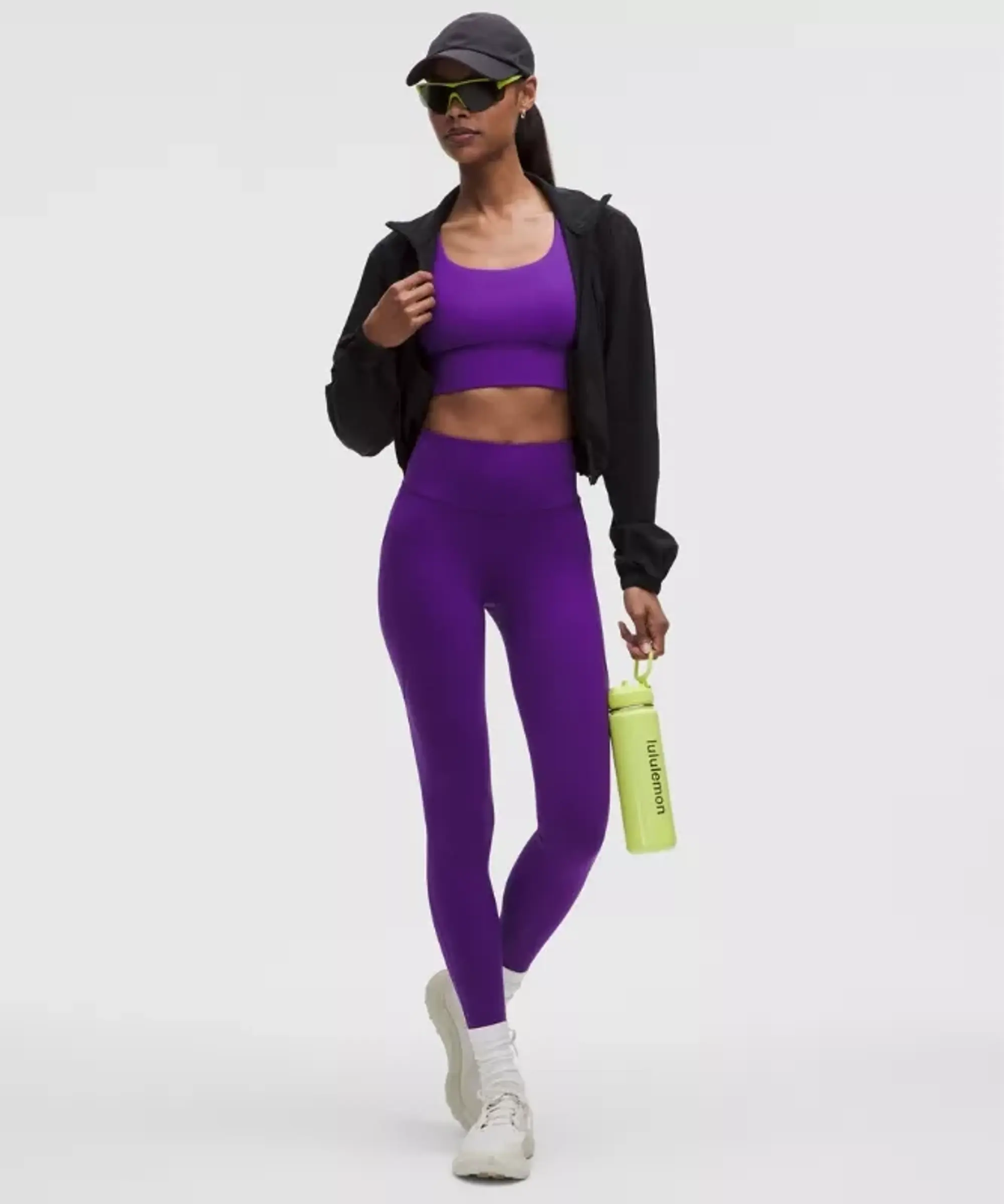 lululemon – Women's Fast and Free High-Rise Tight Leggings 5 Pocket – 28" – Color Purple – Size 0