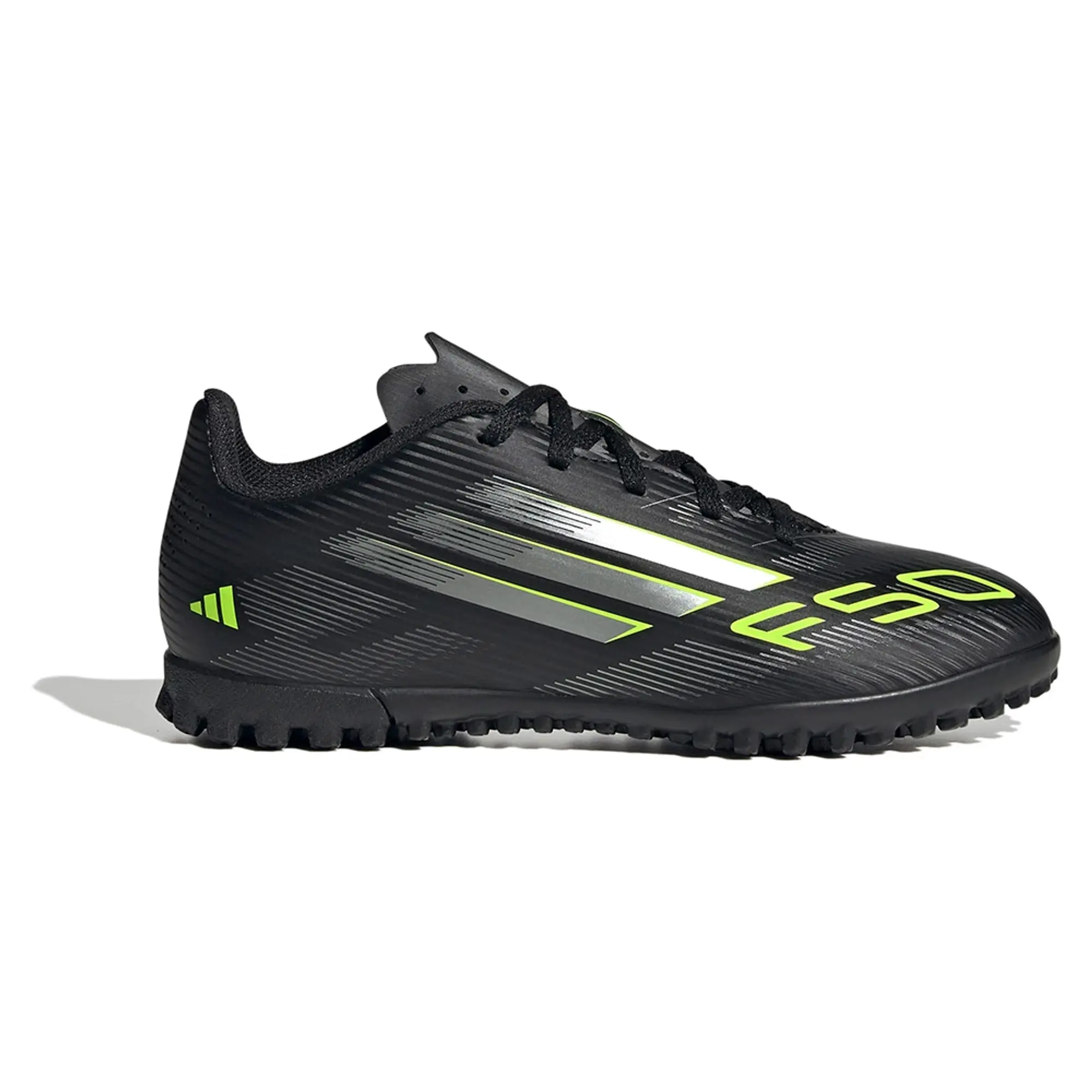 Adidas F50 Club Tf Electric Stealth - Core Black/Iron Metal/Lucid Lemon Kids - ['Black']