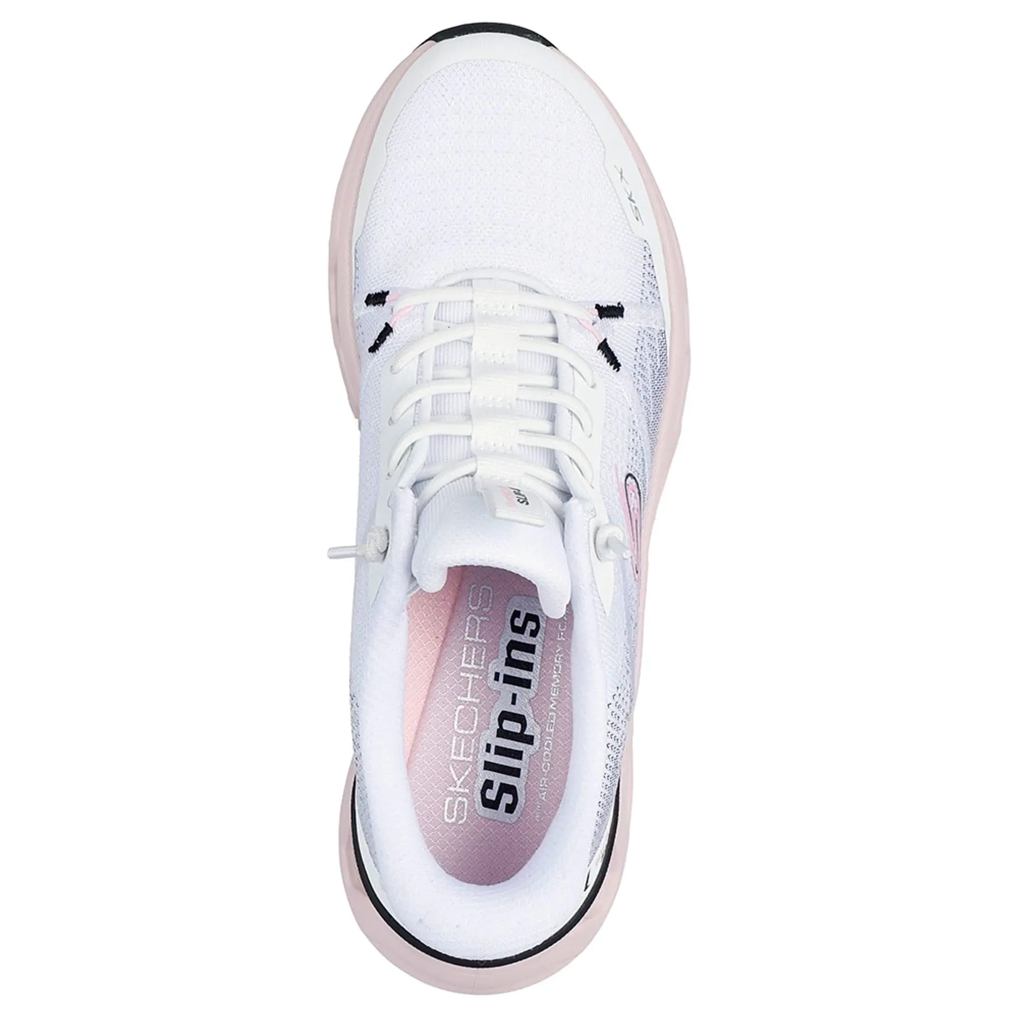 Skechers Women's Slip-ins: Glide-Step Altus - Fast Lane Sneaker in White/Black/Pink