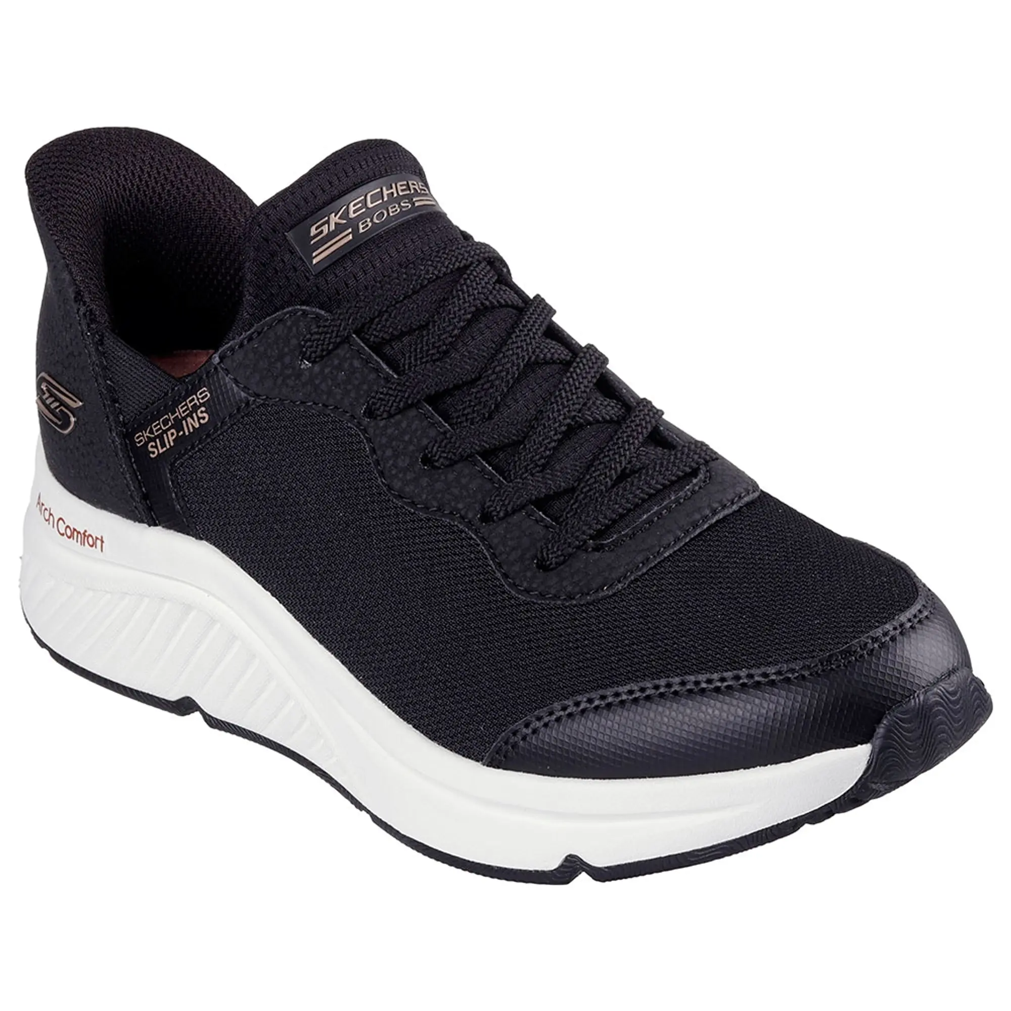 Skechers Women's Slip-ins: BOBS Arch Comfort B Sweet - A Look Sneaker in Black