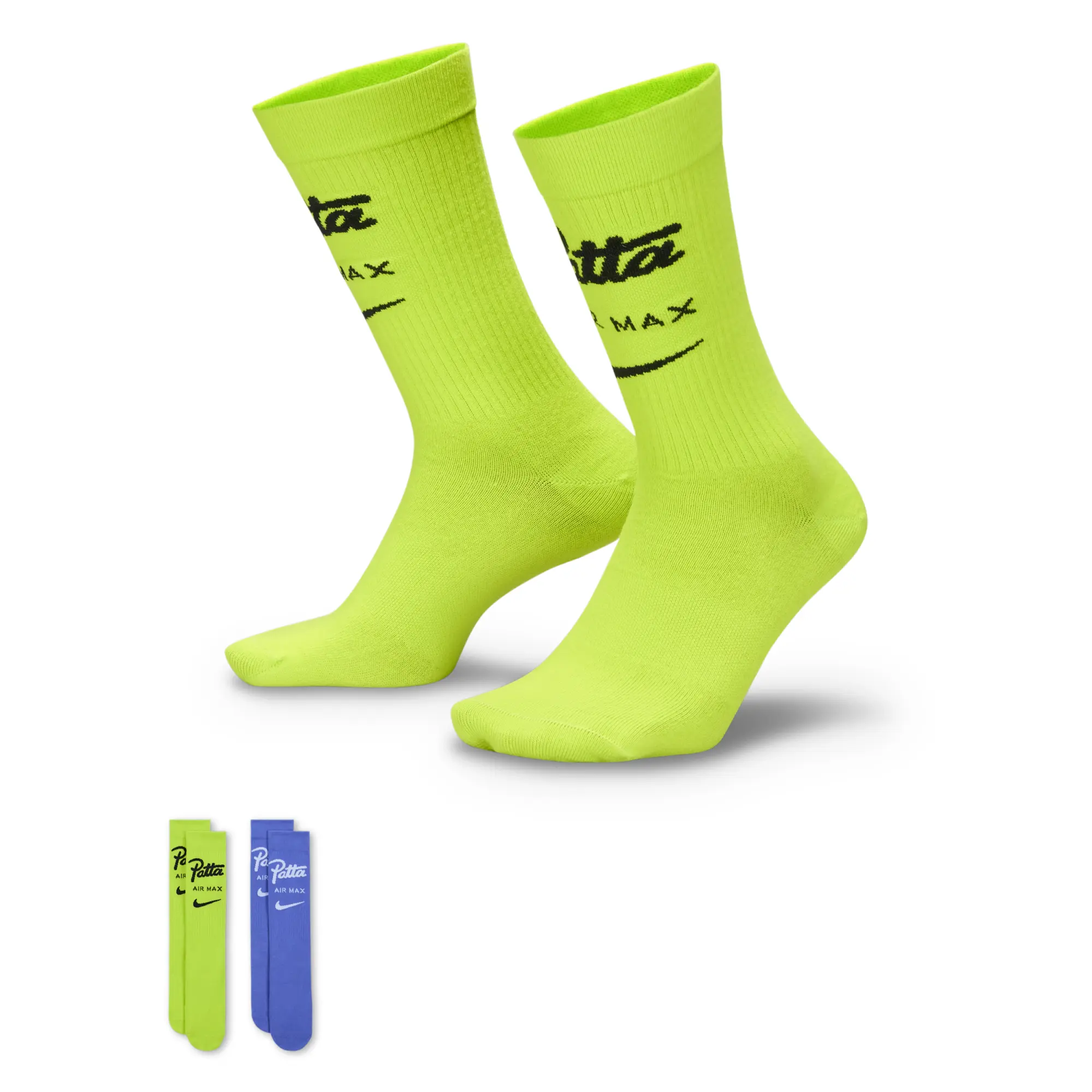 Nike x Patta Everyday Essentials Crew Socks (2 Pairs) - Multi-Colour