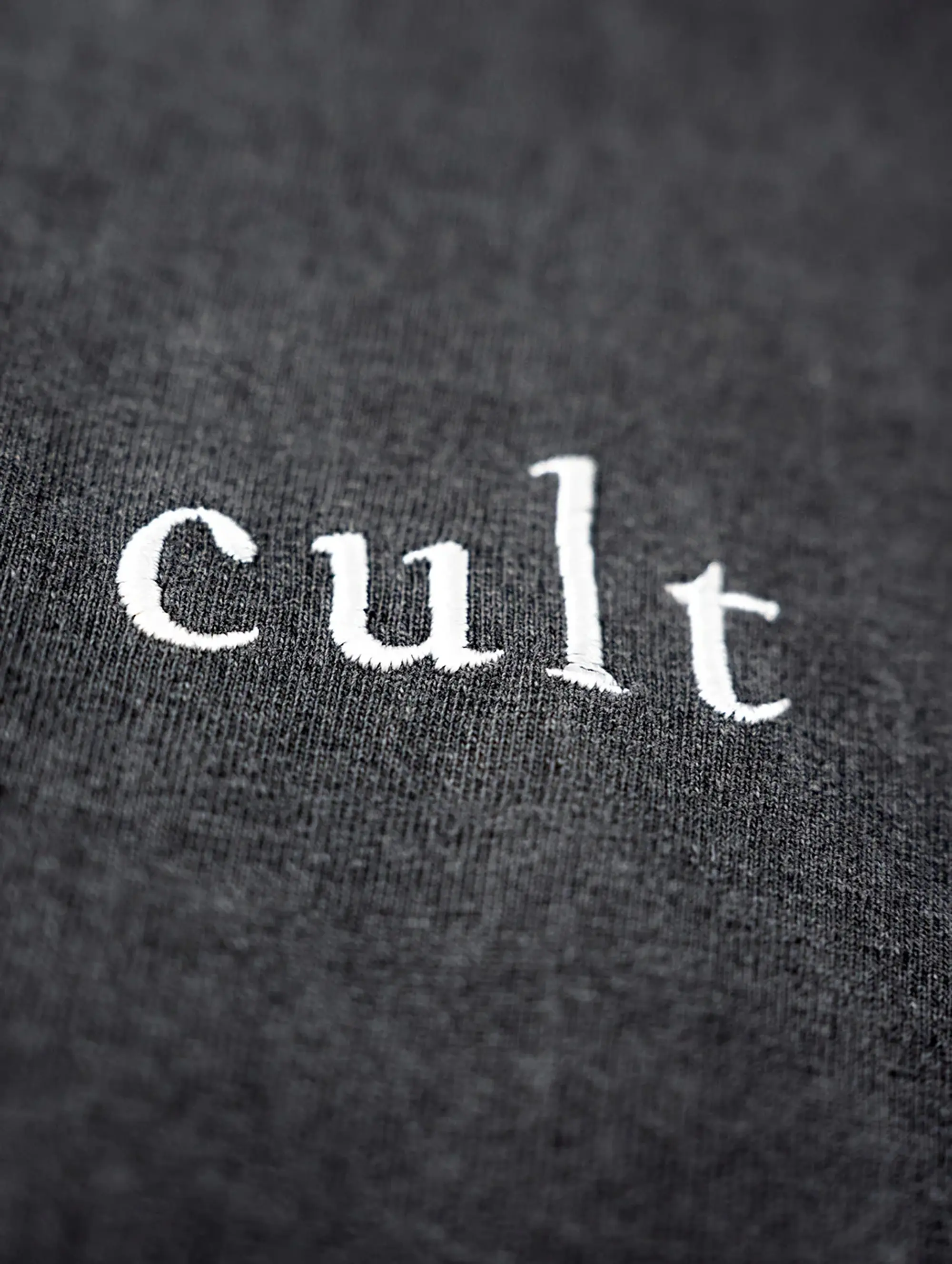 South China Embroidered Cult Tee - Charcoal | Cult Kits, XL / South China / Charcoal