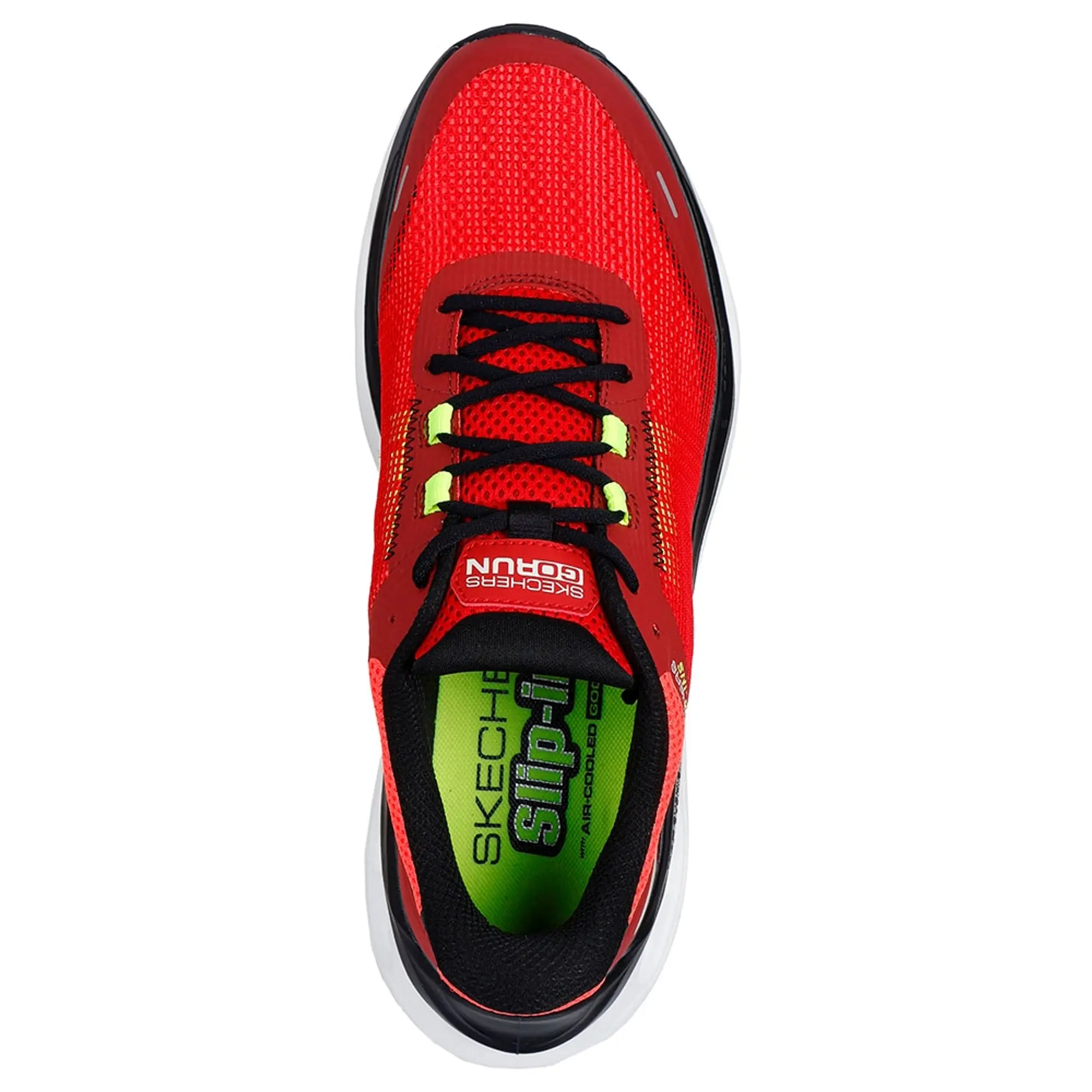 Skechers Men's Slip-ins: Max Cushioning Glide-Step - Aberdeen Sneaker in Red/Black