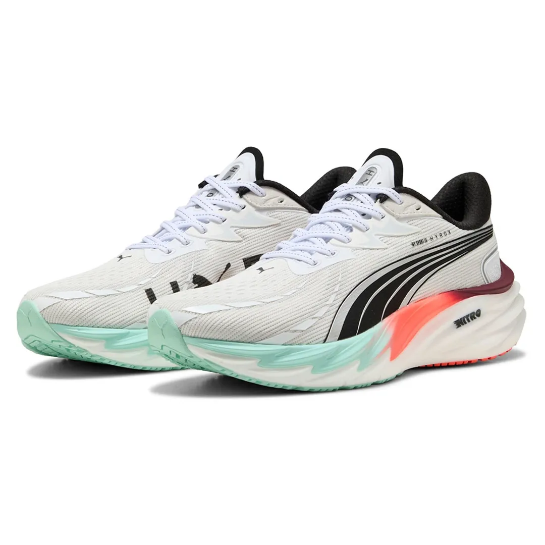 PUMA x HYROX Velocity Nitroâ„¢ 4 Running Shoes Men, White/Mint