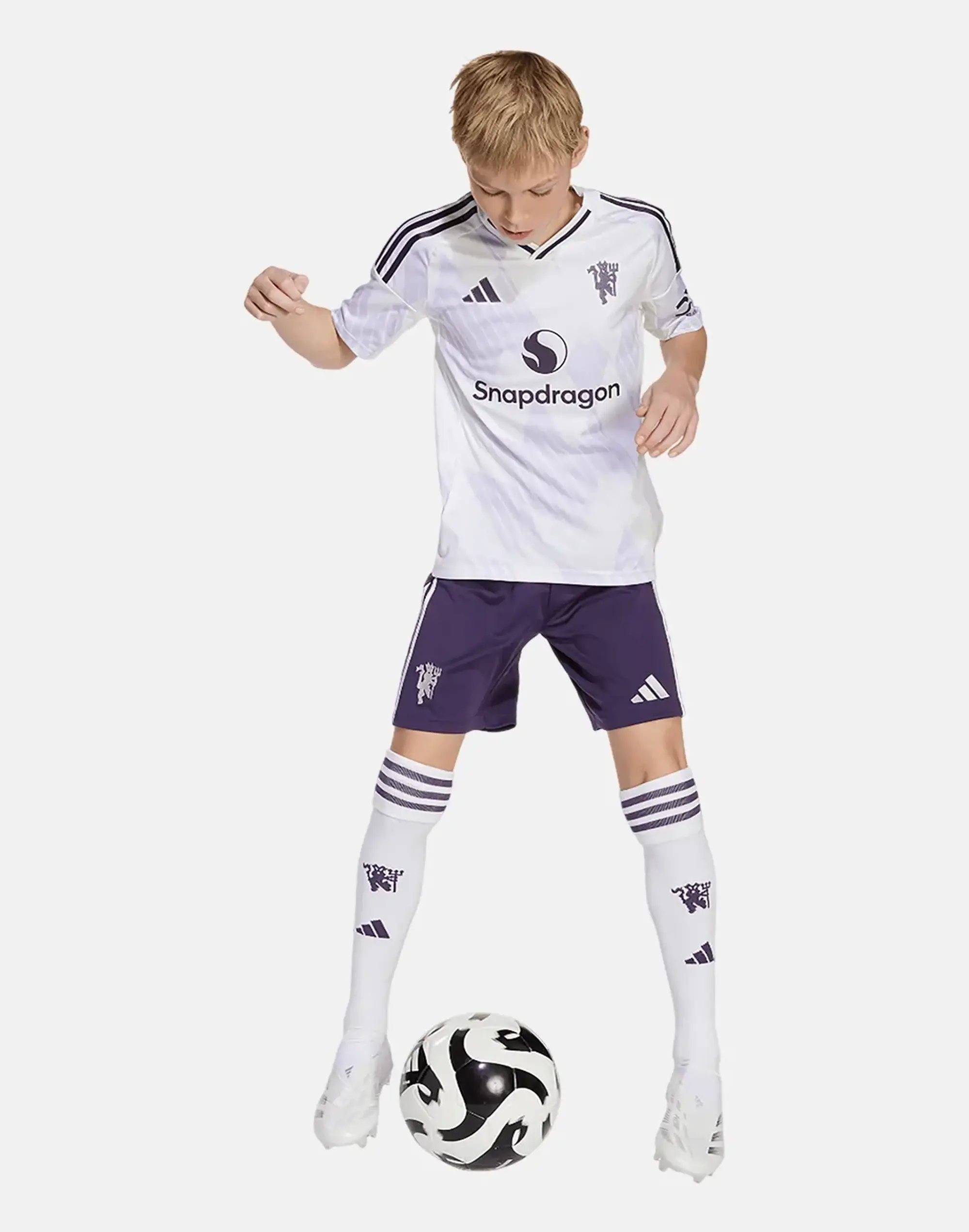 adidas Manchester United 25 26 Kids Away Shirt