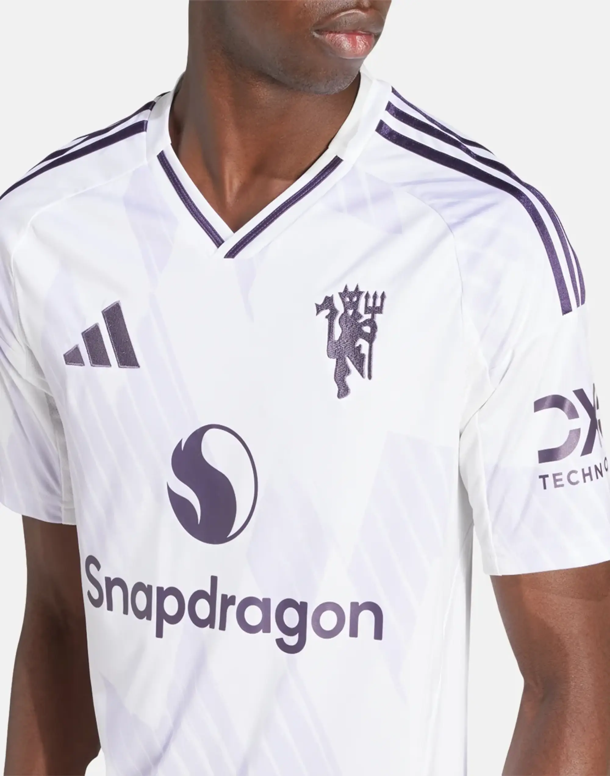 Men's adidas Adults Manchester United 25/26 Away Jersey in White 