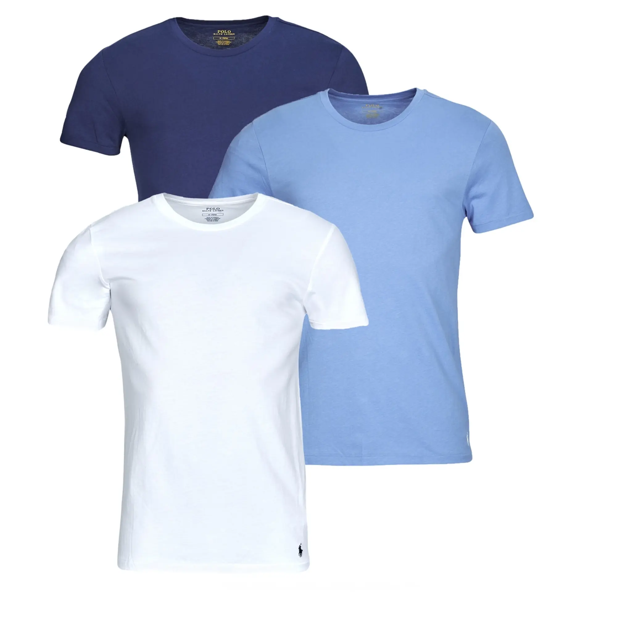 Polo Ralph Lauren  S/S CREW-3 PACK-CREW UNDERSHIRT  men's T shirt in Multicolour