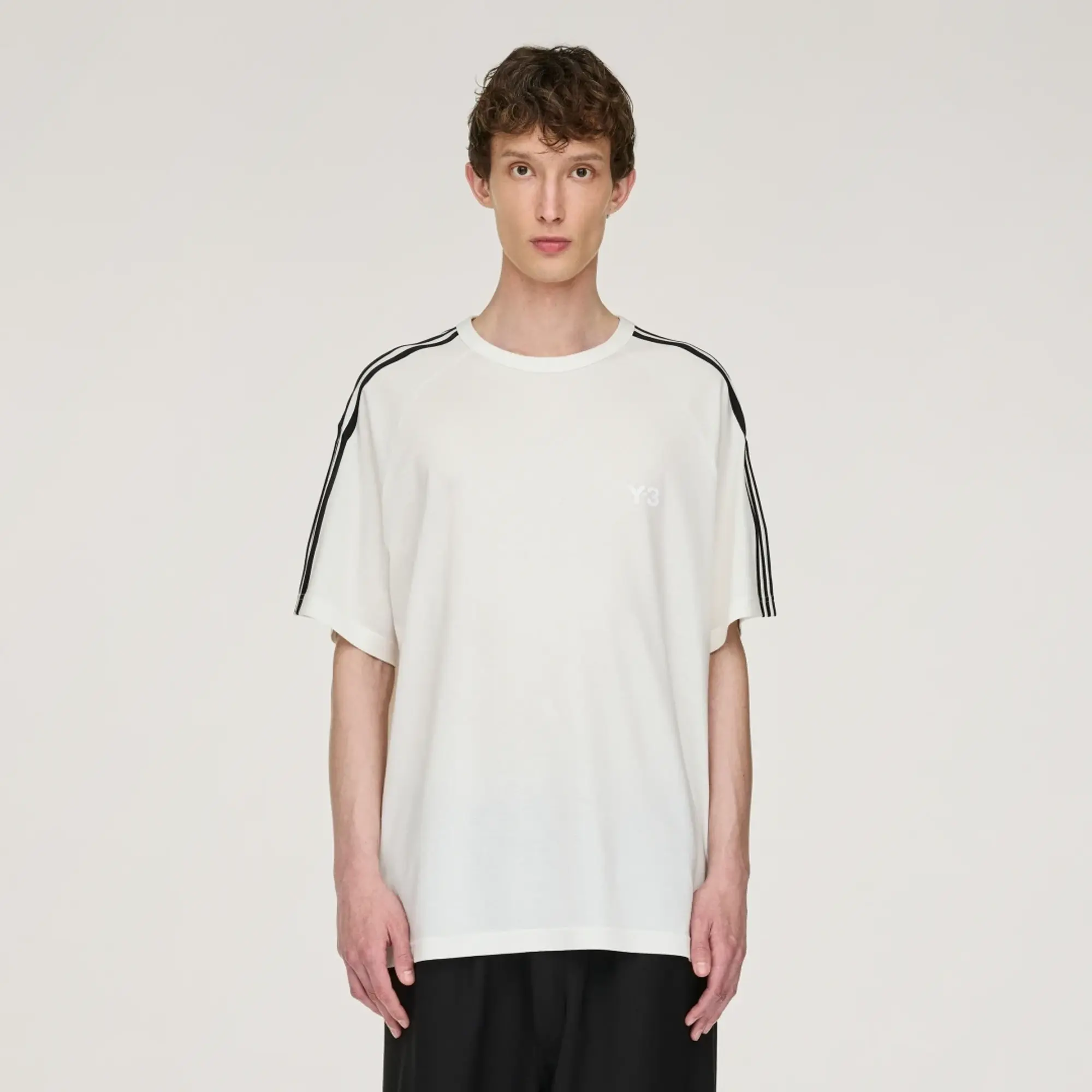 adidas Y-3 Short Sleeve T-Shirt 3-Stripes