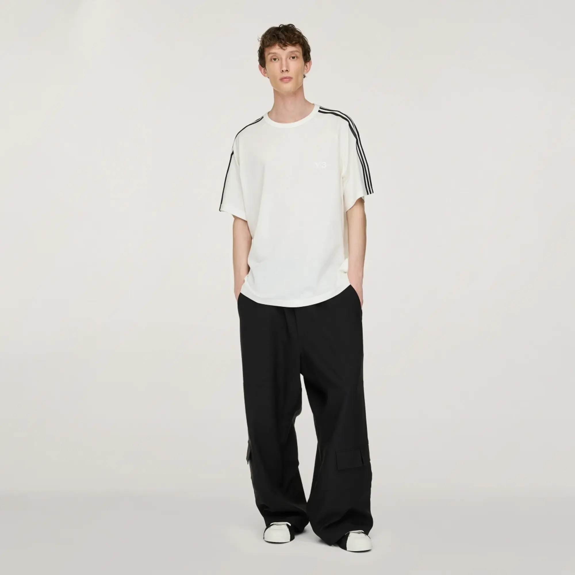 adidas Y-3 Short Sleeve T-Shirt 3-Stripes