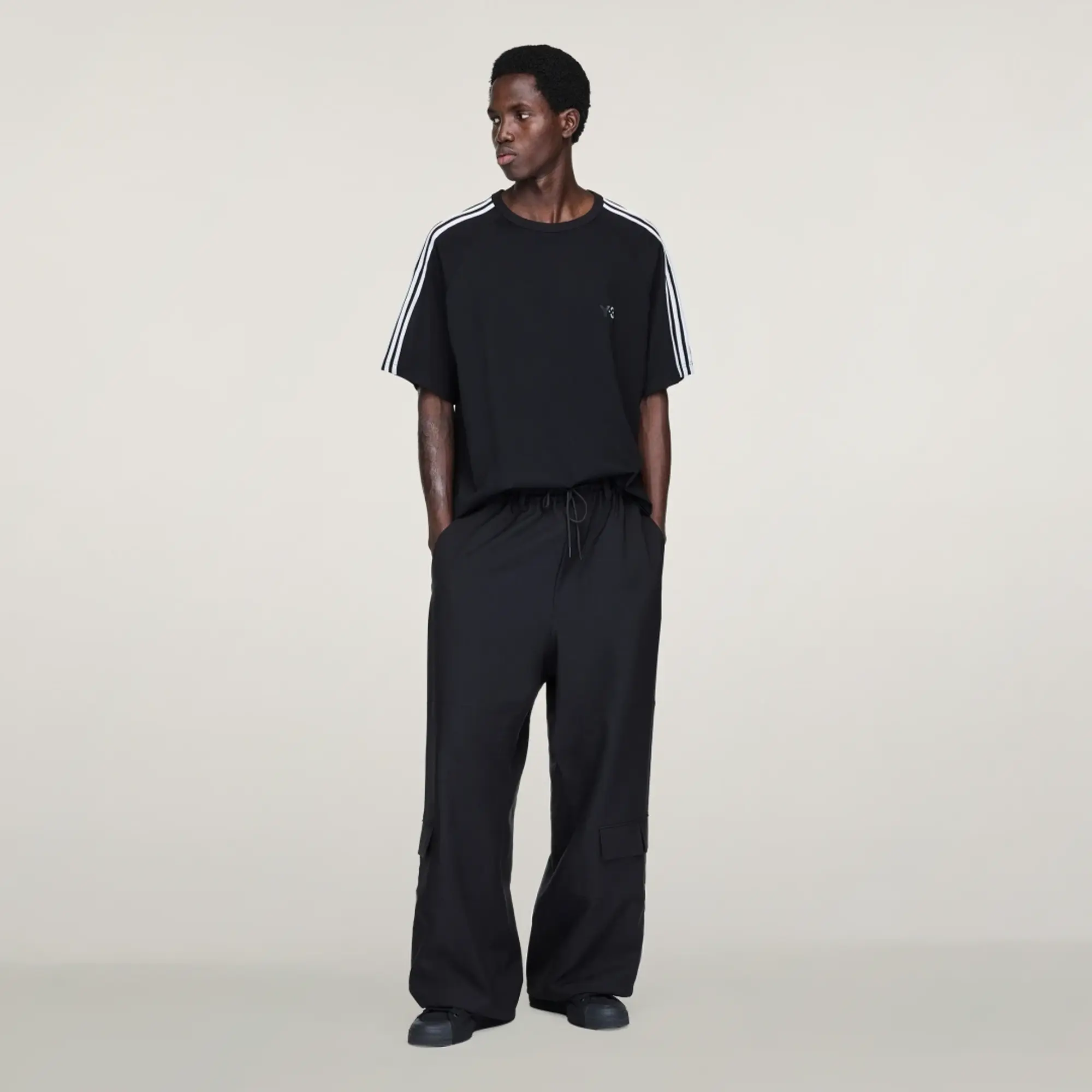 adidas Y-3 Short Sleeve T-Shirt 3-Stripes