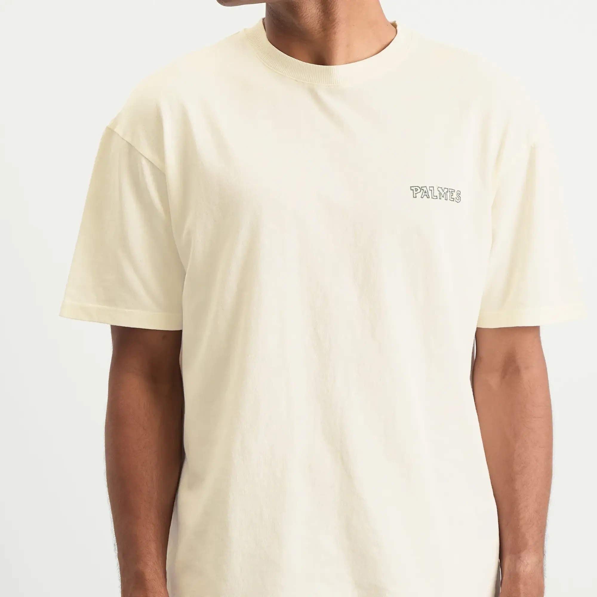 Palmes Men's Logo T-Shirt Broken White