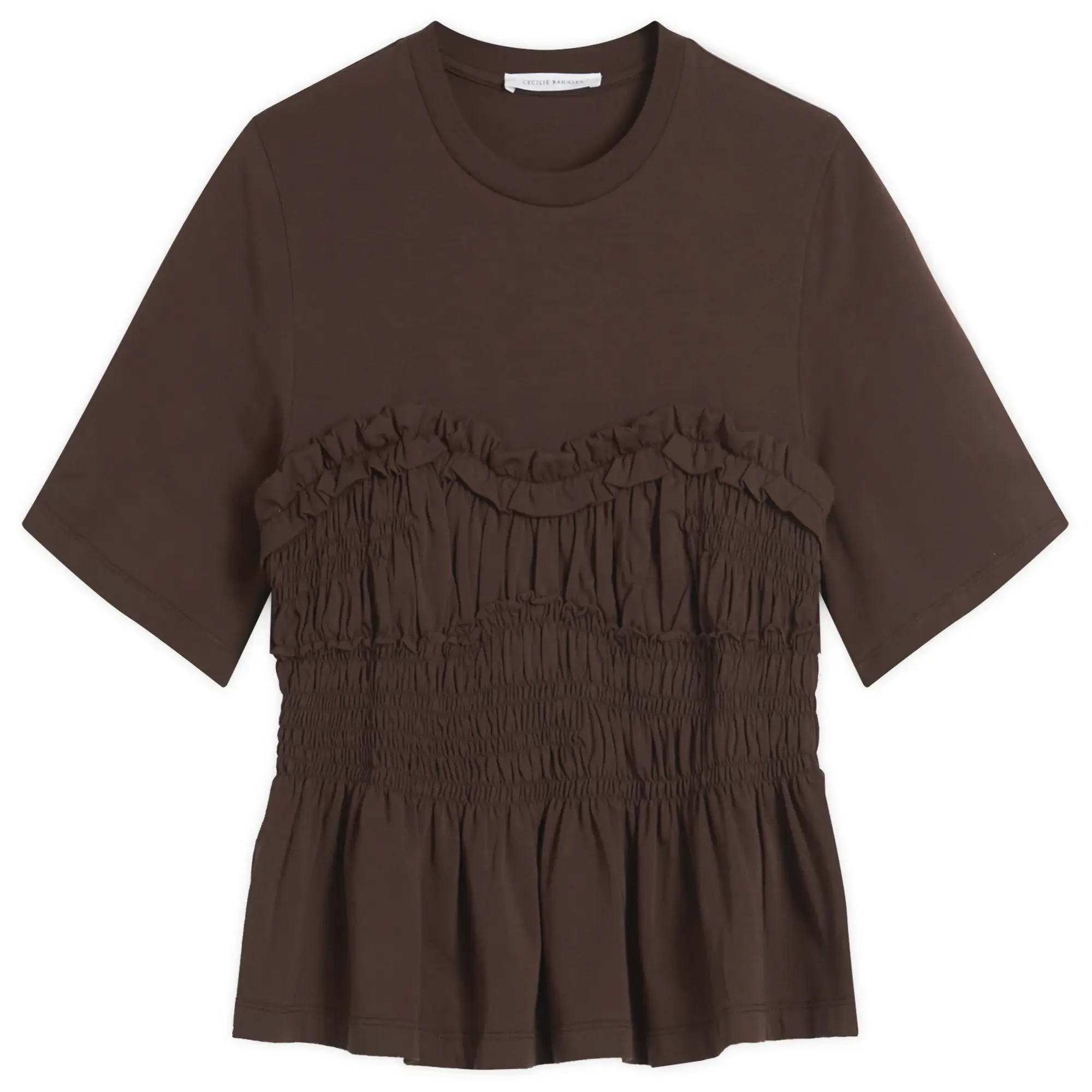 Cecilie Bahnsen Women's Vilde T-Shirt Brown