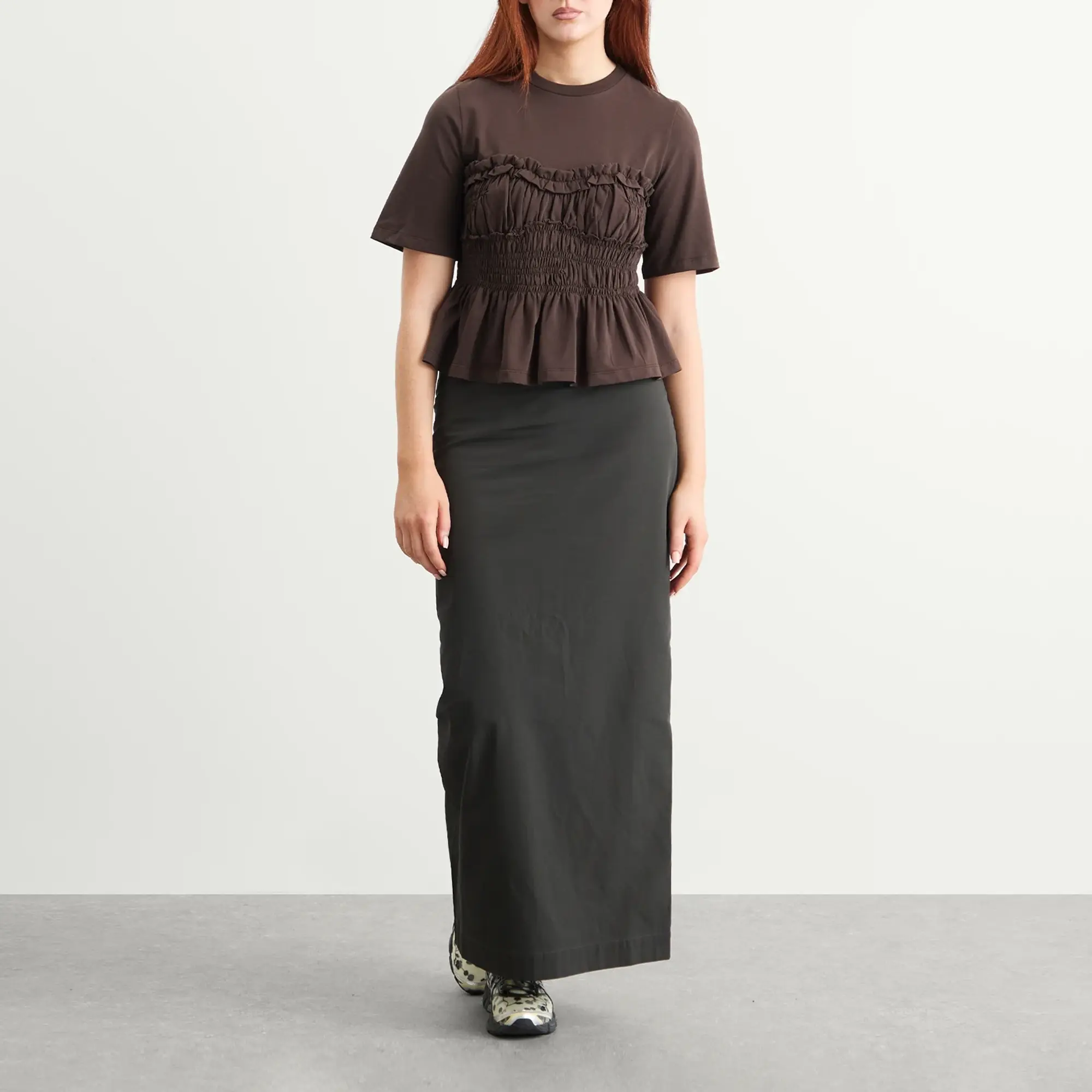 Cecilie Bahnsen Women's Vilde T-Shirt Brown