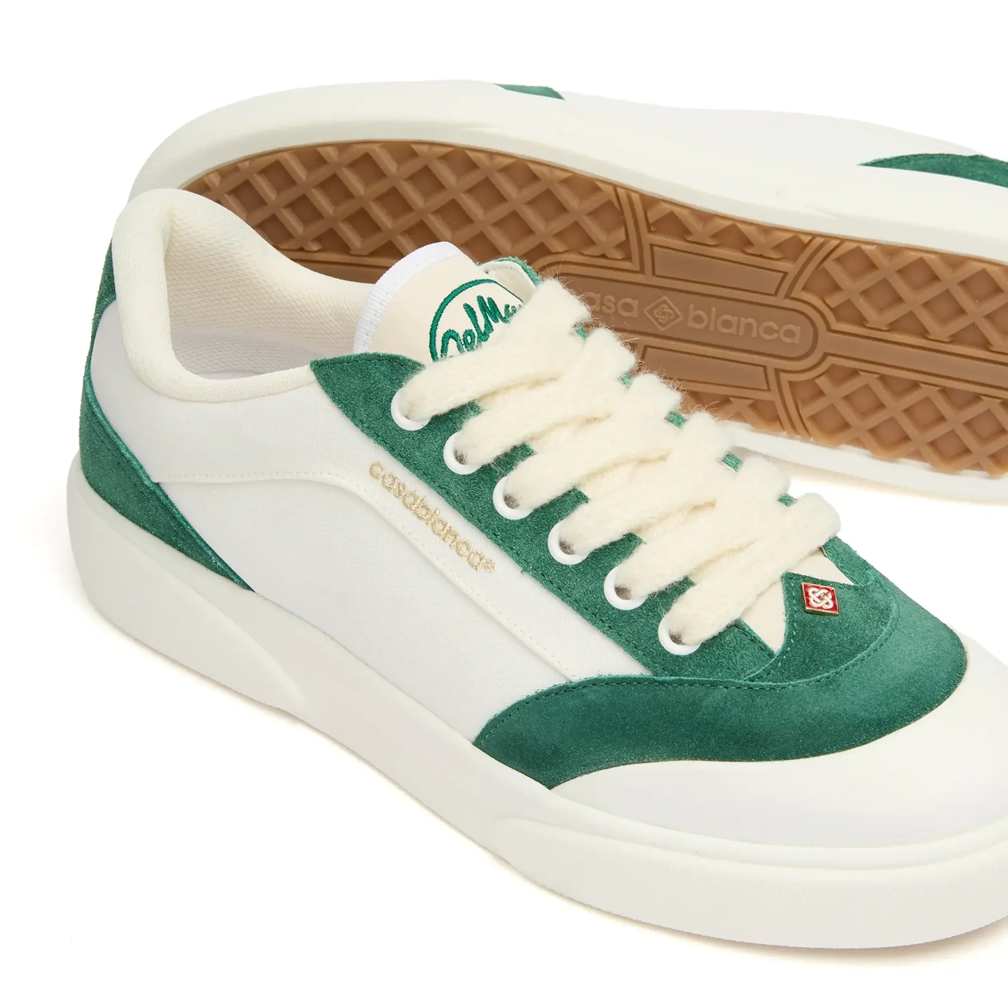 Casablanca Men's Del Mar Sneaker White Green