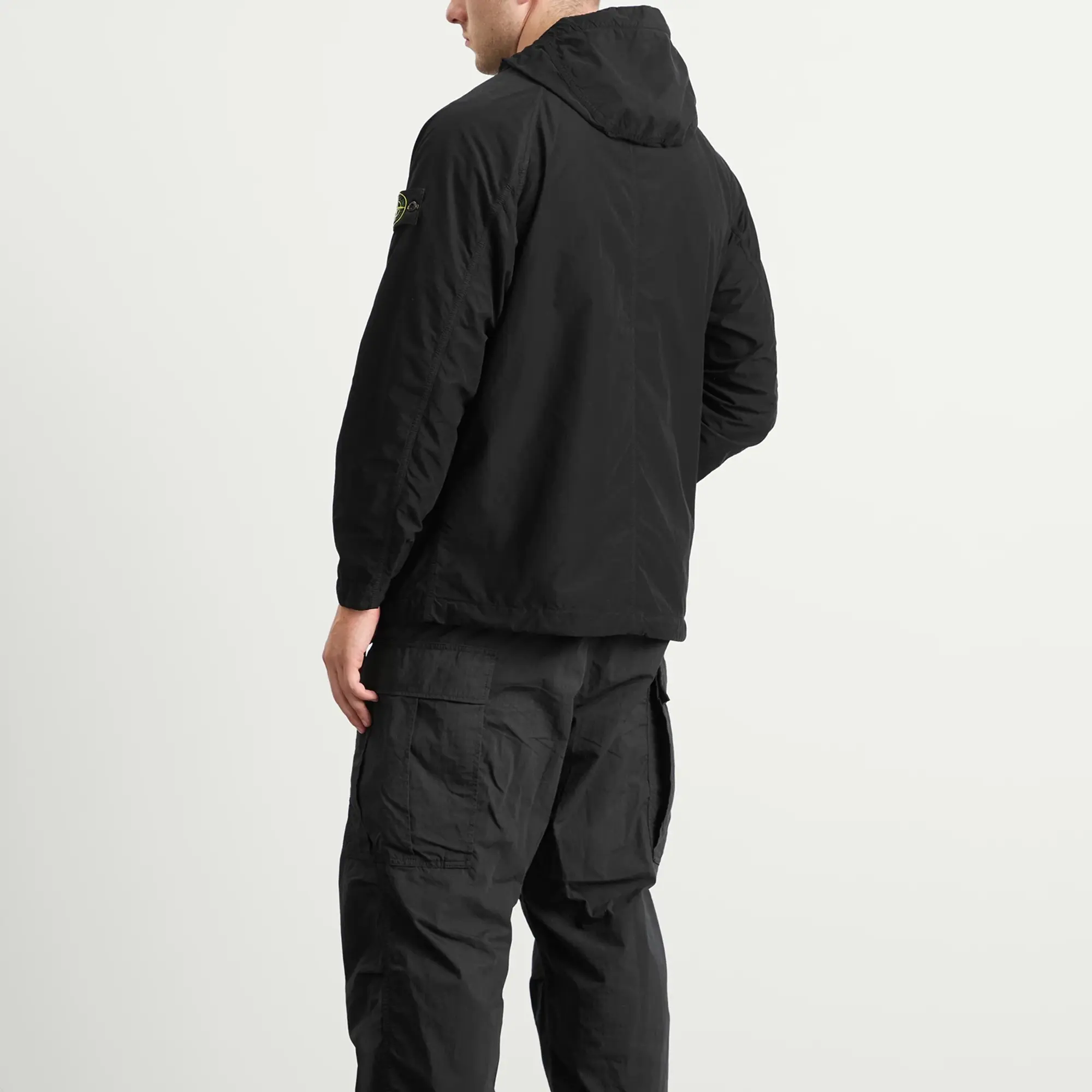 Stone Island Men's David Light-TC Hooded Jacket Black
