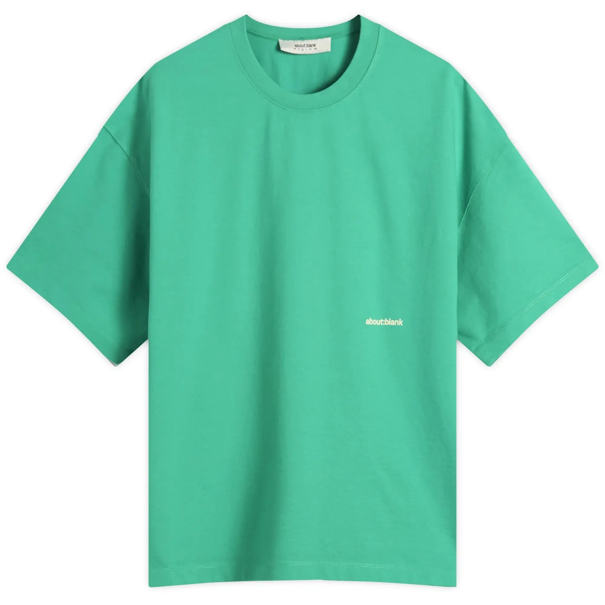 about:blank Men's 20th Anniversary Box T-Shirt - Presented by END. Emerald/White