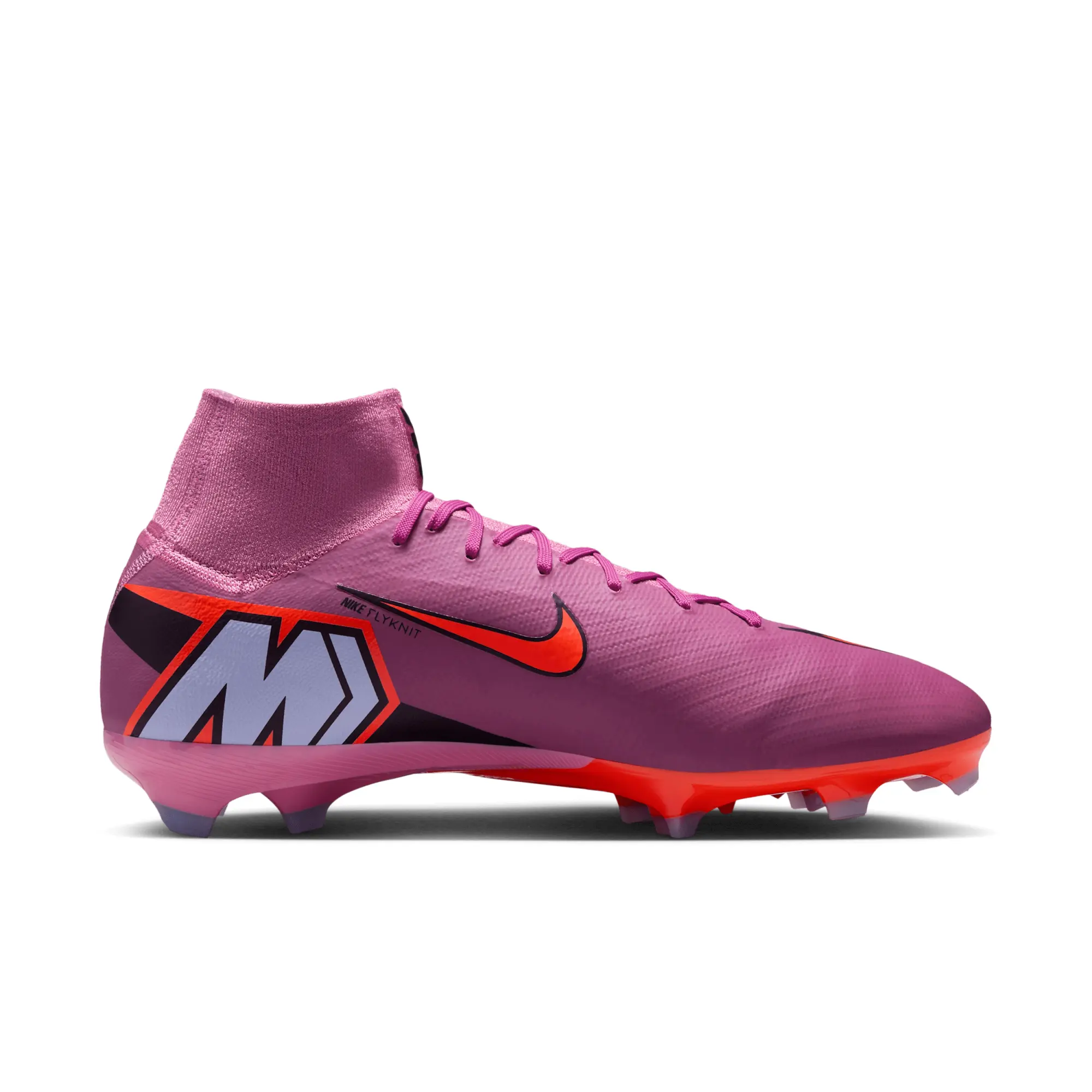 Nike Mercurial Superfly 10 Pro Firm-Ground High-Top Football Boot - Pink - Recycled Content Minimum