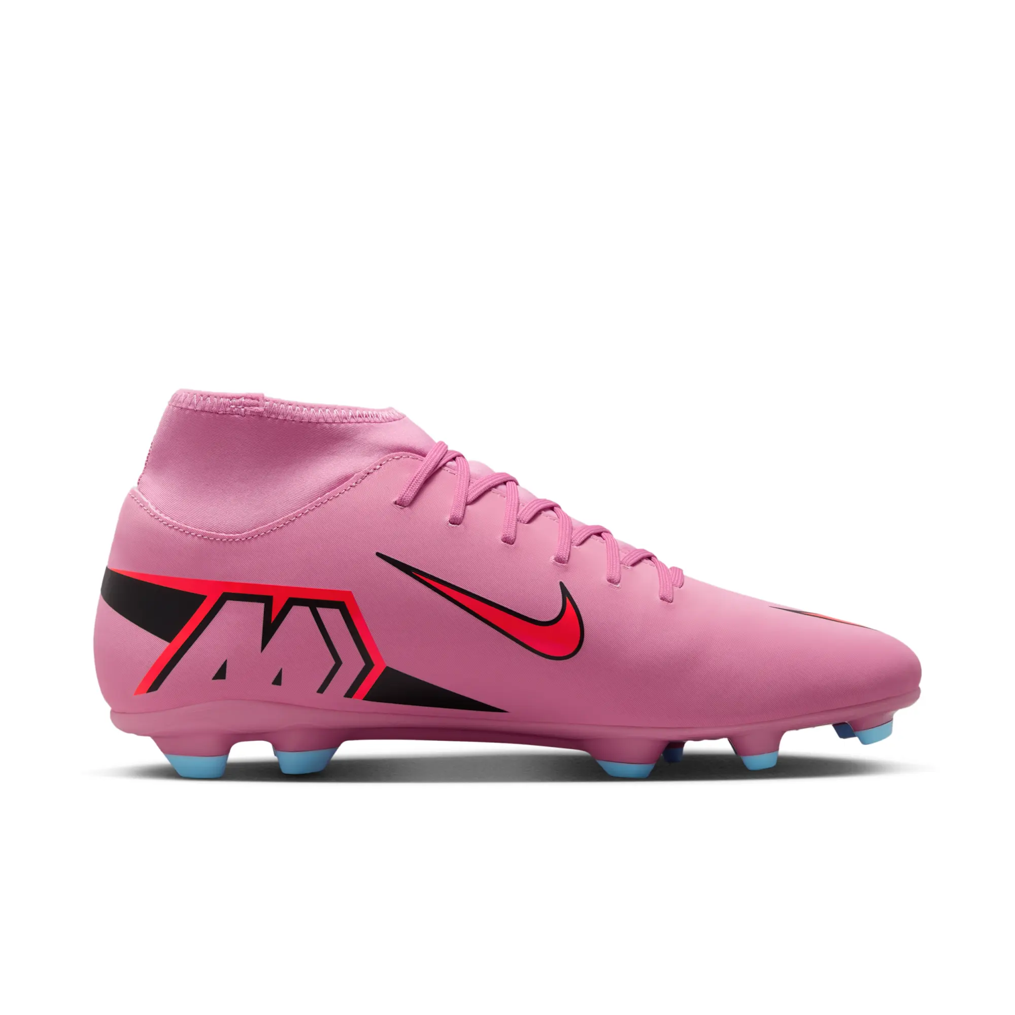 Nike Mercurial Superfly 10 Club Multi-Ground High-Top Football Boot - Pink - Recycled Content Minimum