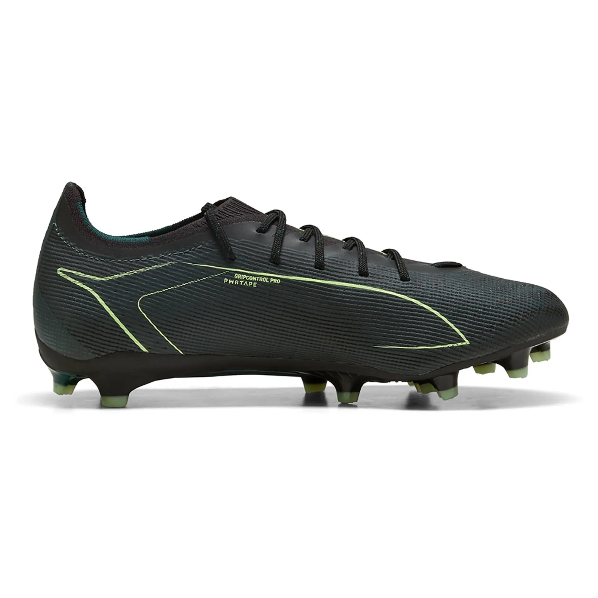 PUMA Ultra 6 Pro FG/AG Football Boots Unisex, Black/Fizzy Light/Green Terrain