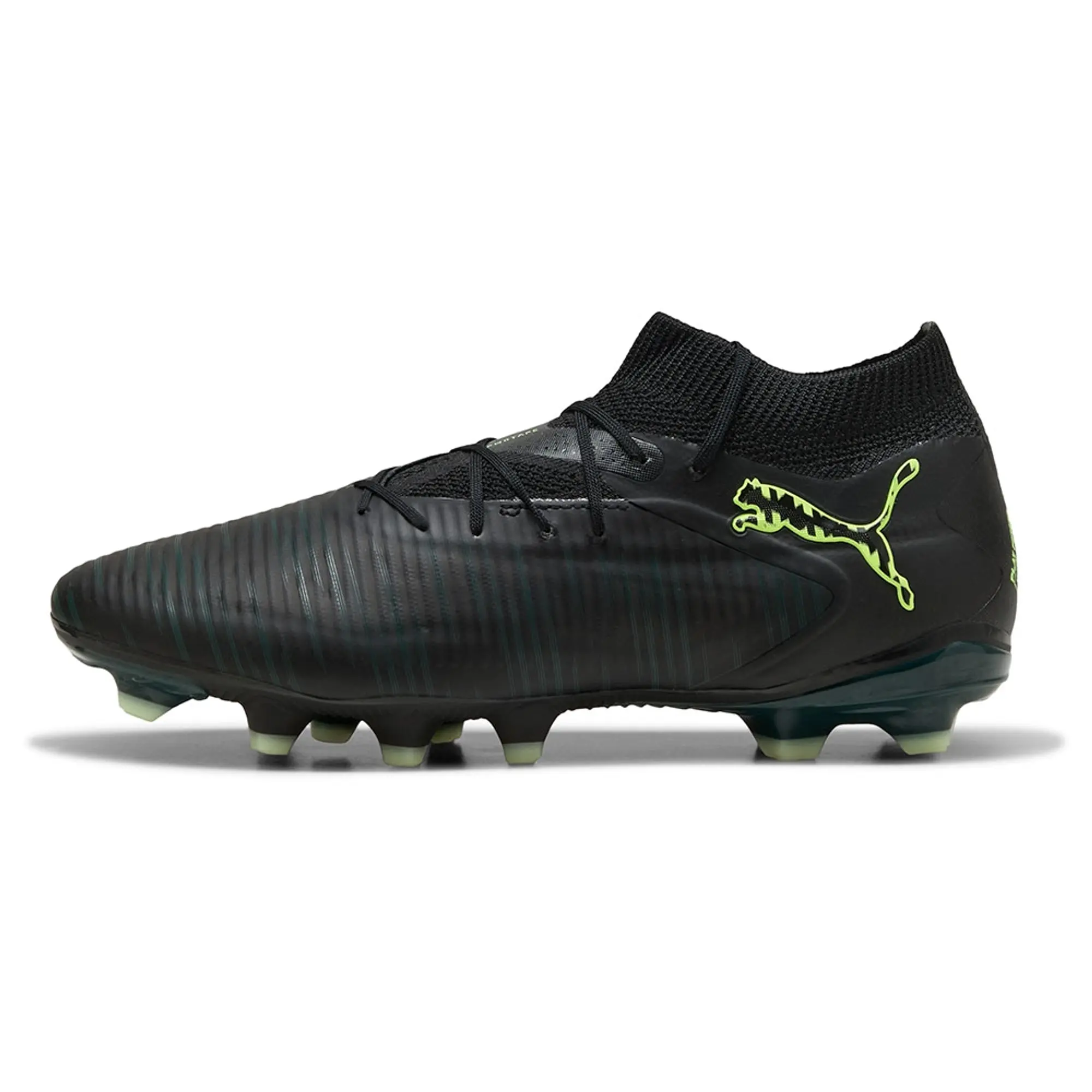 PUMA Future 8 Pro FG/AG Football Boots Unisex, Black/Fizzy Light/Green Terrain