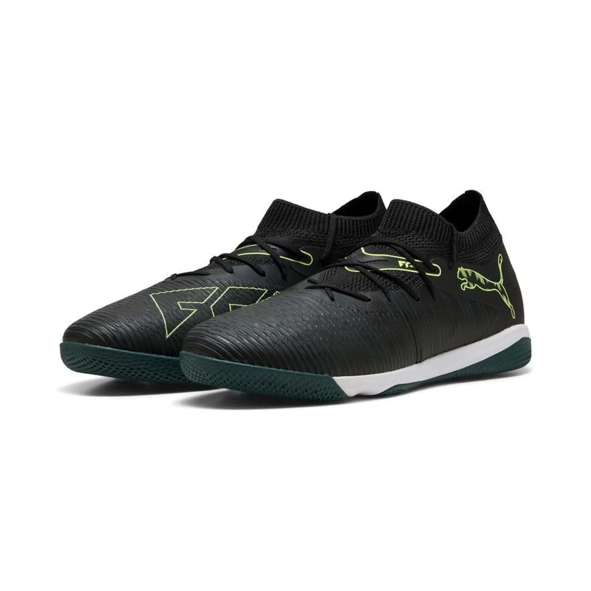 Puma Future 8 Match It Eclipse - Puma Black/Fizzy Light/Green Terrain - ['Black']