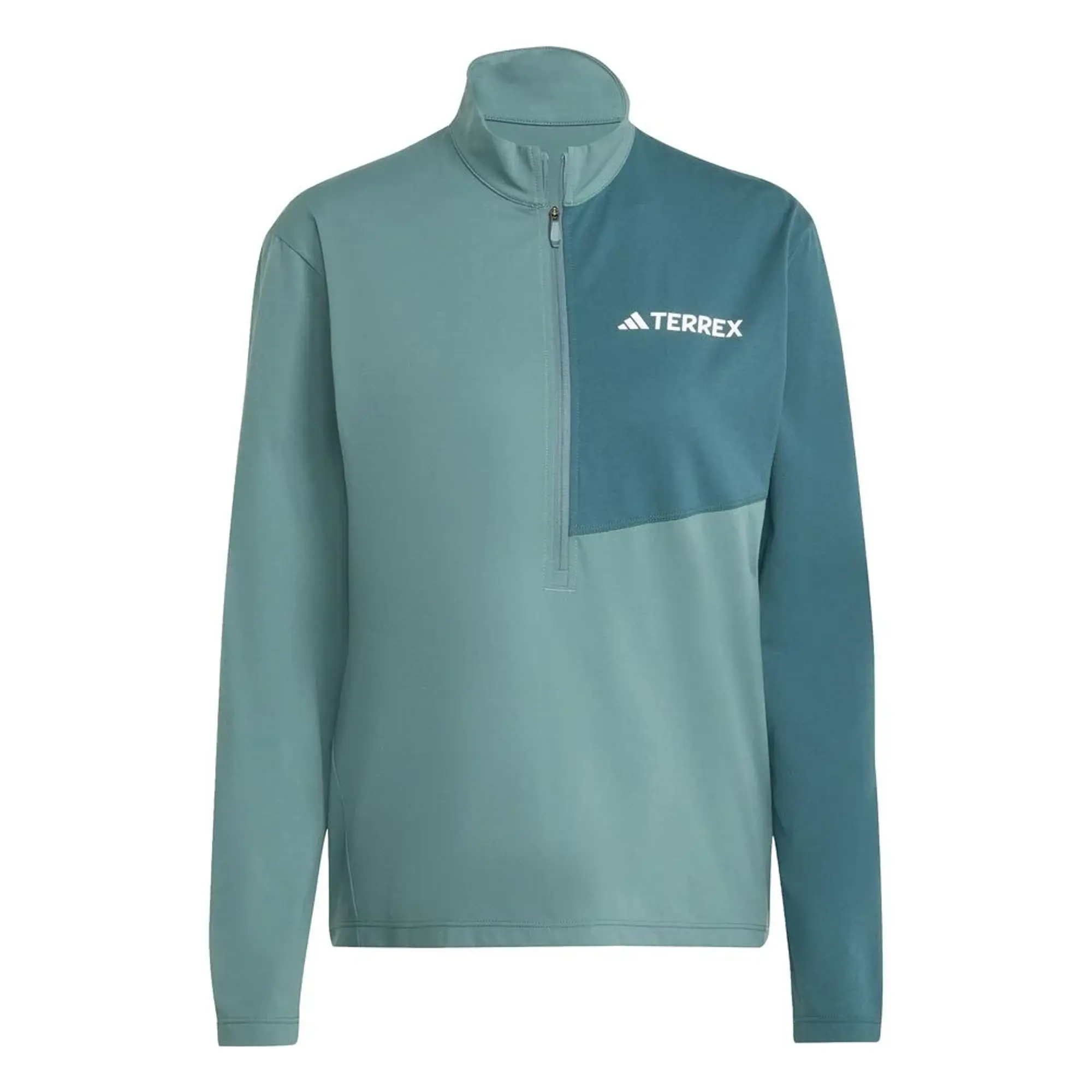 adidas Terrex MT Half-Zip Running Shirt Women - Dark Green, Green